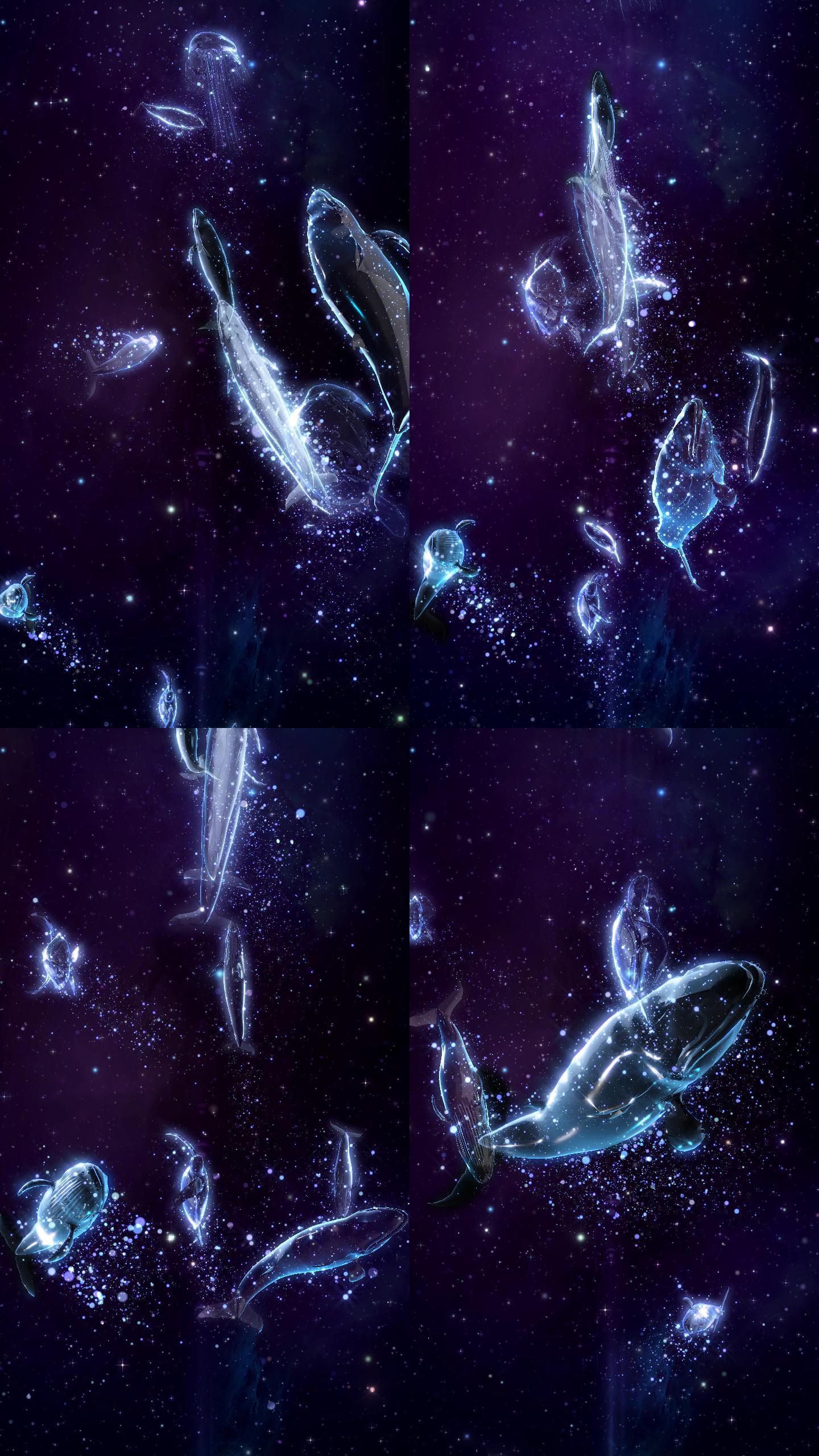 粒子鲸鱼海洋背景8_3