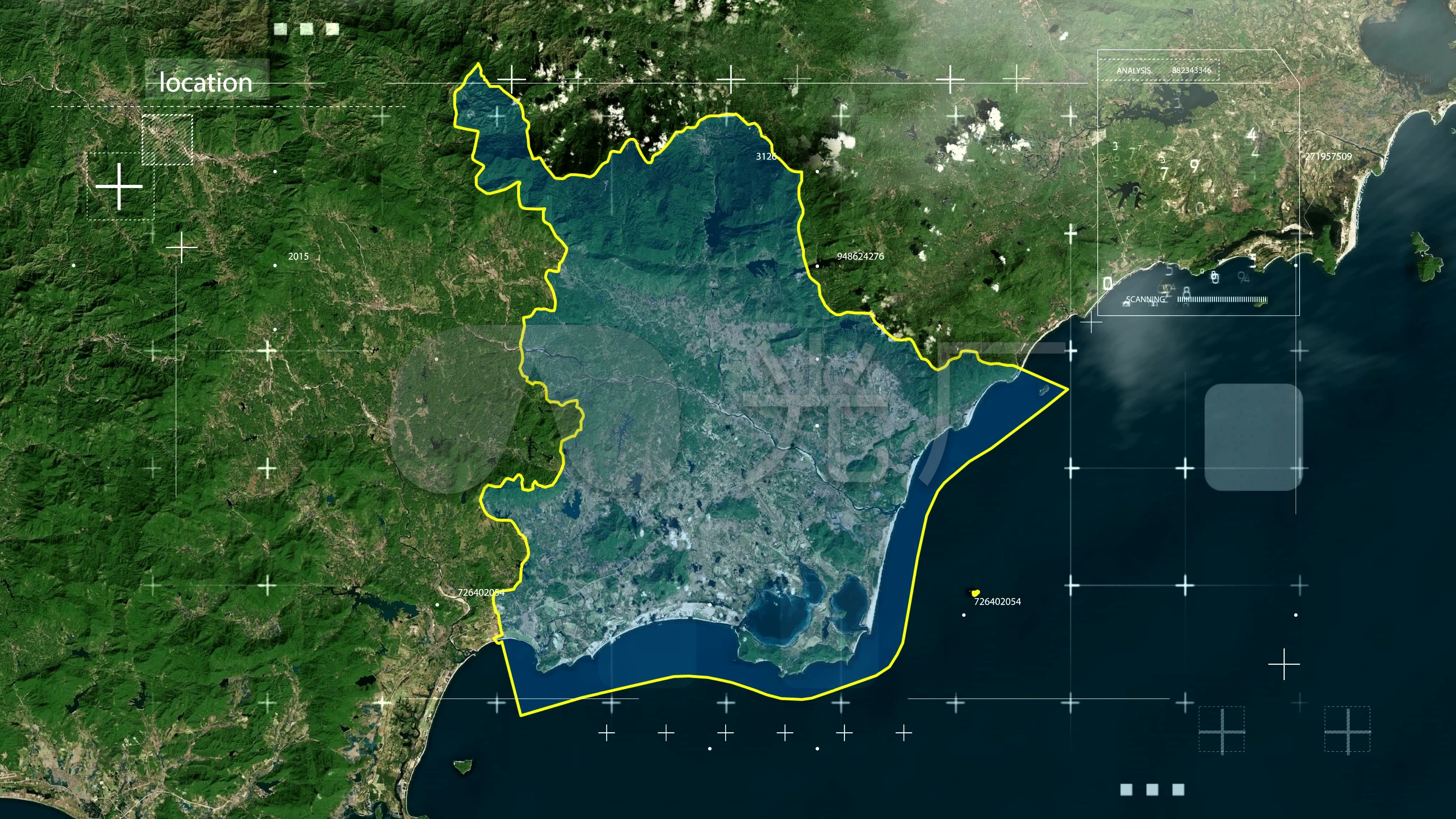 陵水县-琼地图12_4096x2304_高清视频素材下载(编号:)