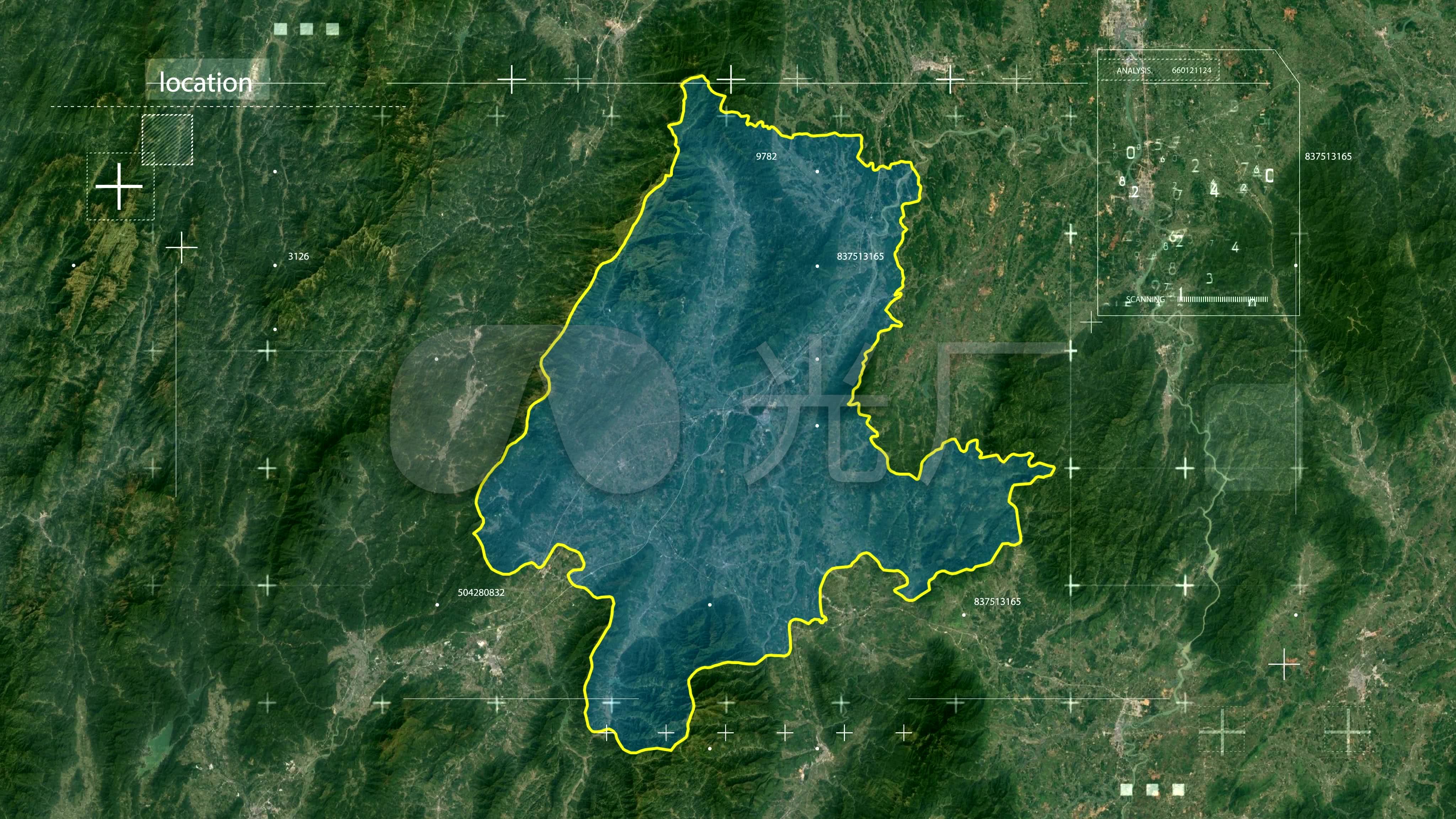 全州县-桂地图b36_4096x2304_高清视频素材下载(编号