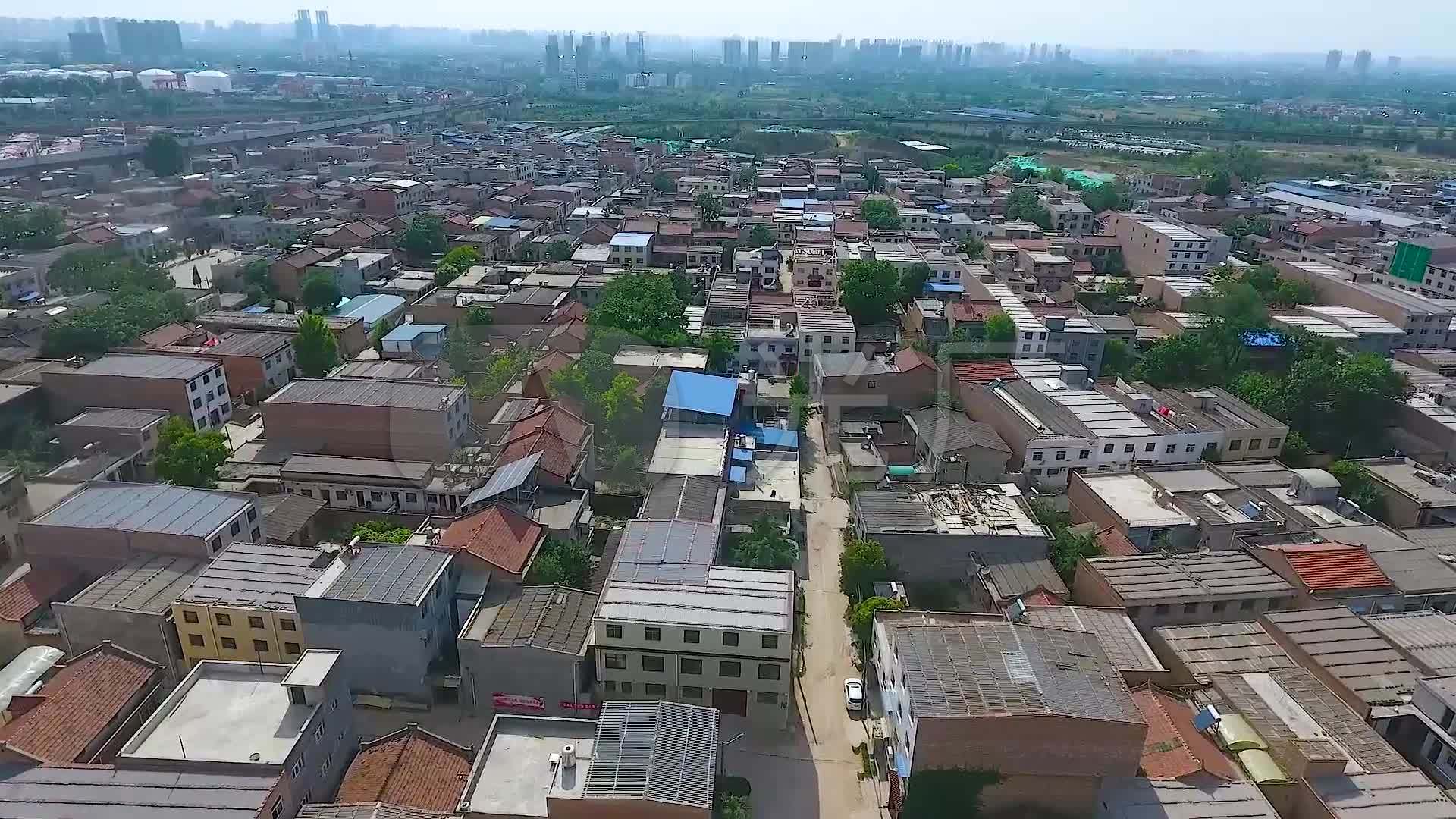 西安灞桥区城中村民房航拍_1920x1080_高清视频素材下载(编号:4208060