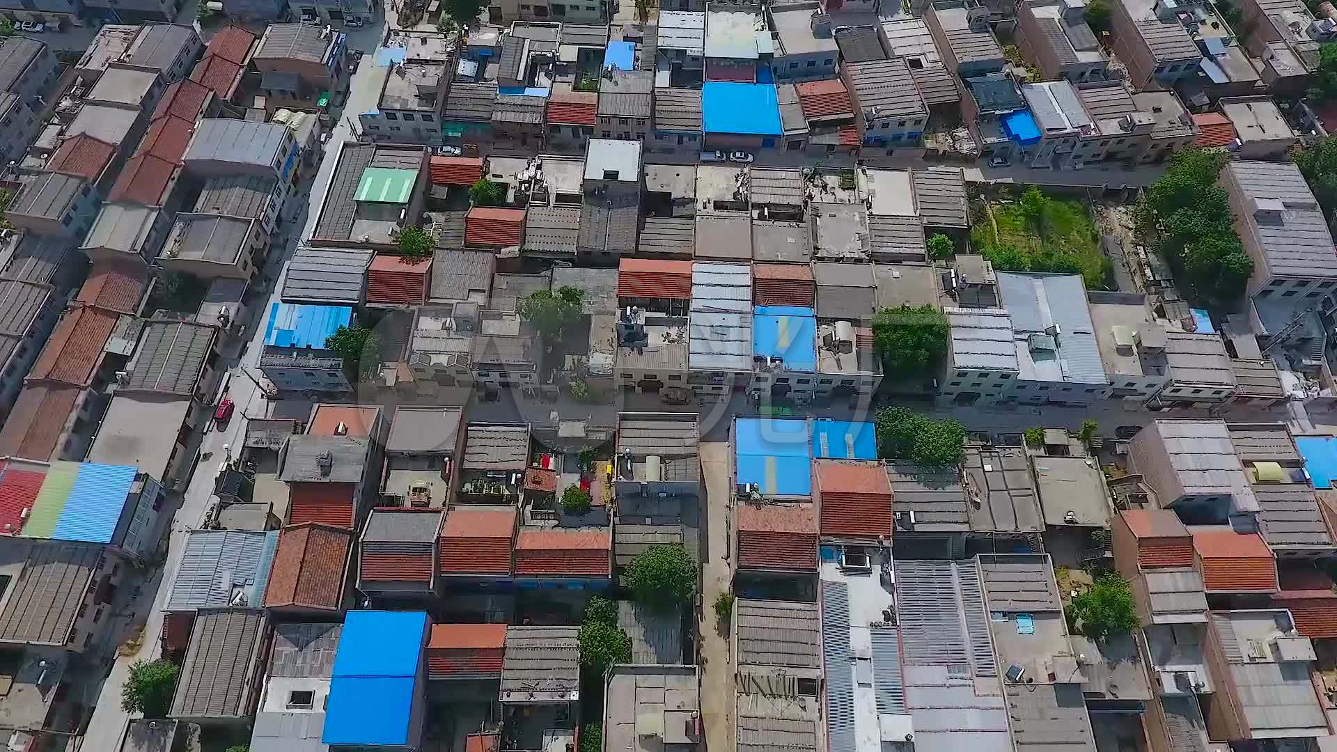 西安灞桥区城中村民房航拍_1920x1080_高清视频素材下载(编号:4208060