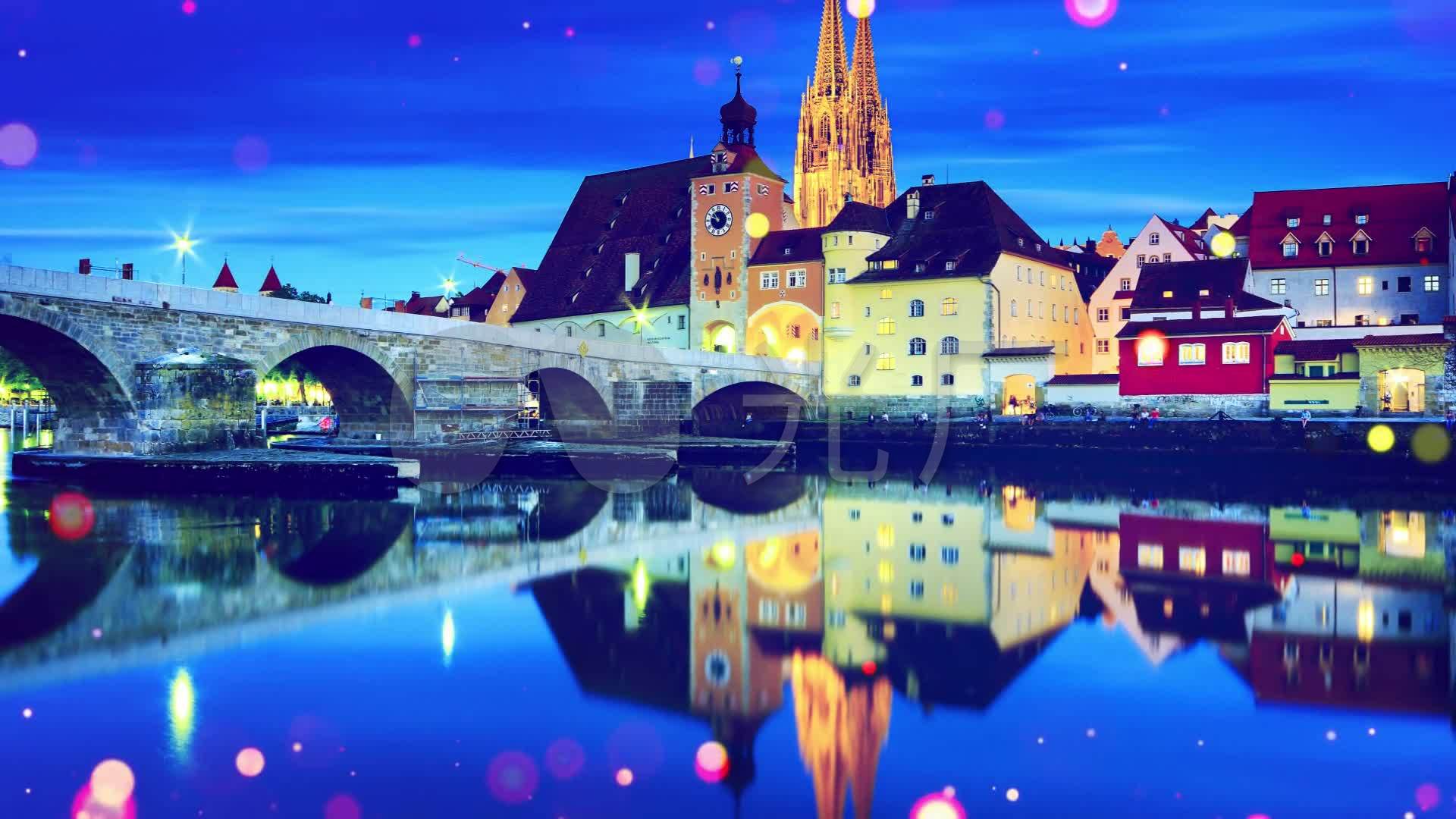 蓝色多瑙河-led背景_1920x1080_高清视频素材下载(:)