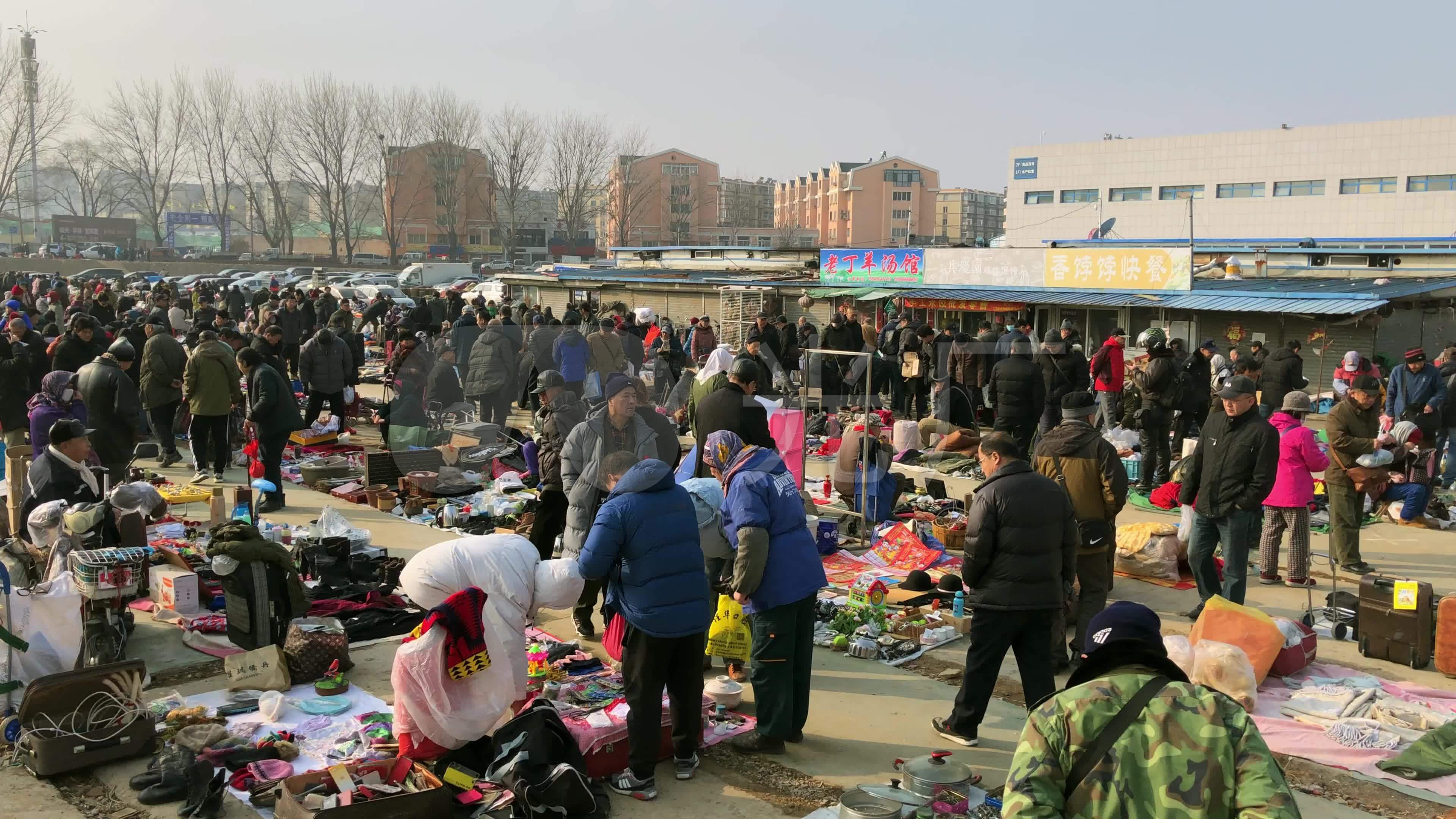 原创拍摄露天旧货市场跳蚤市场旧货市场