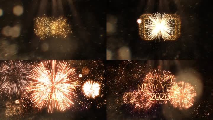 2020年跨年图片,2020到2021跨年图片 2020年跨年倒计时粒子烟花视频素材 2020新年祝福标题版