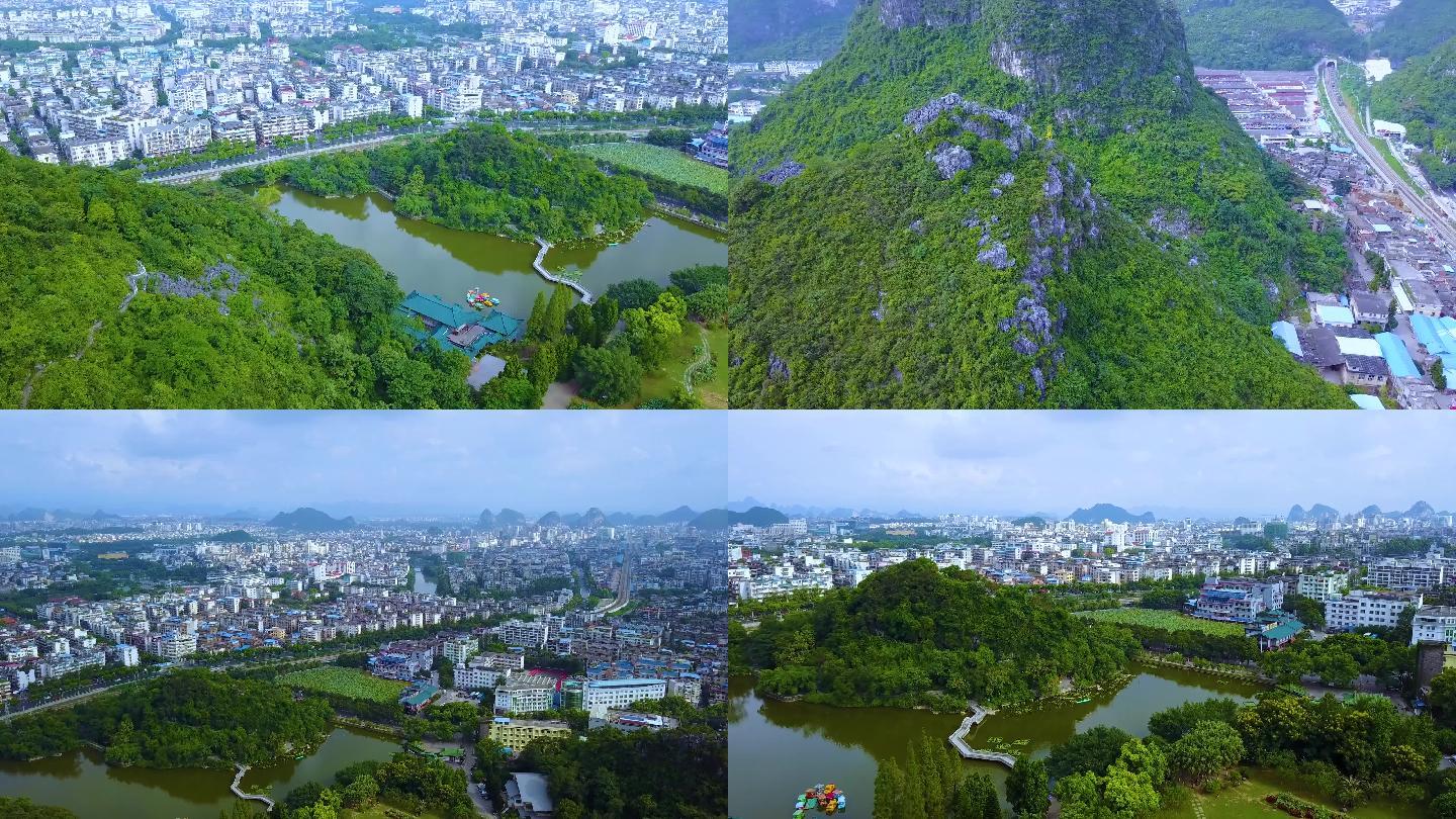 航拍西山公园航拍桂林