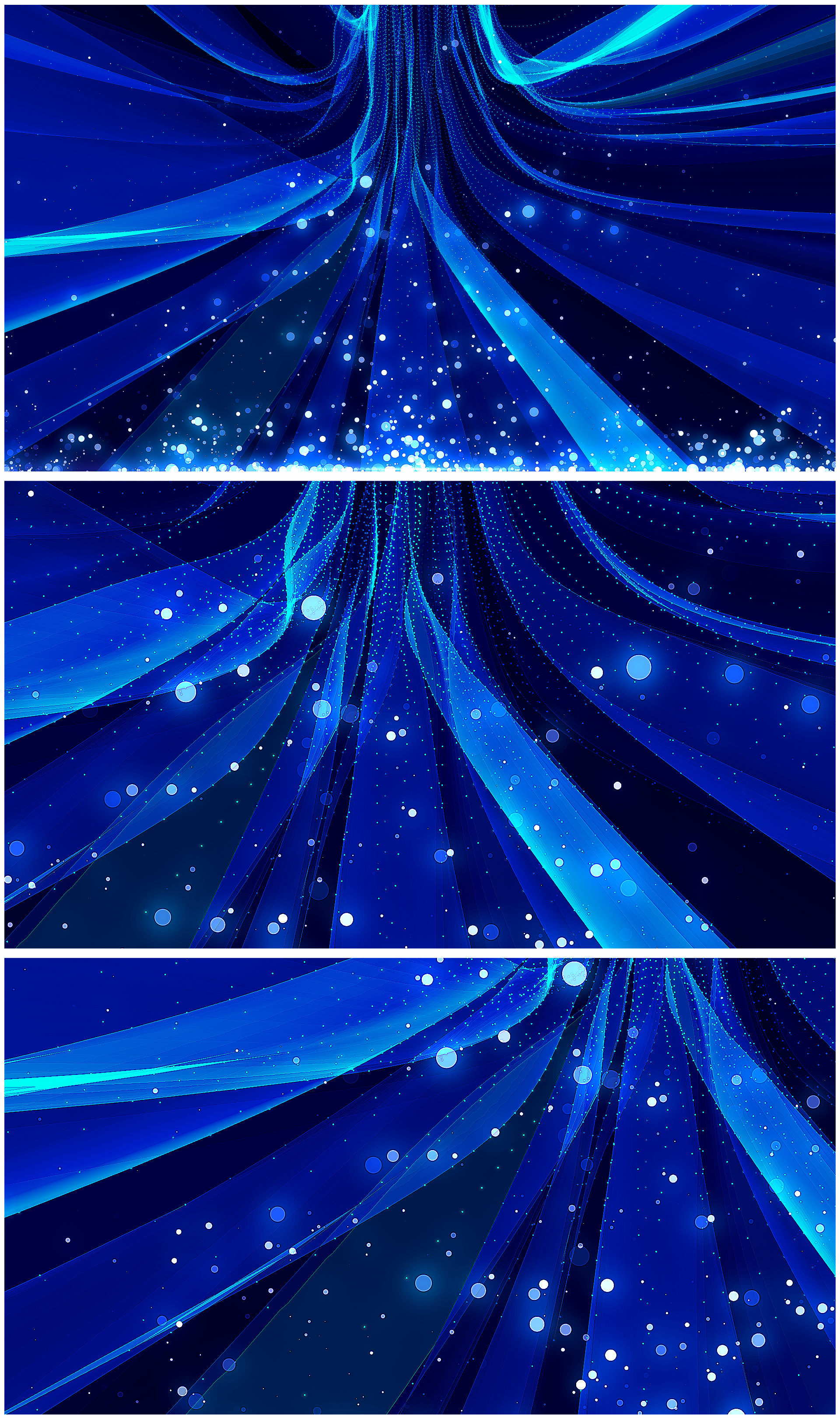 4k唯美蓝色丝绸粒子背景视频