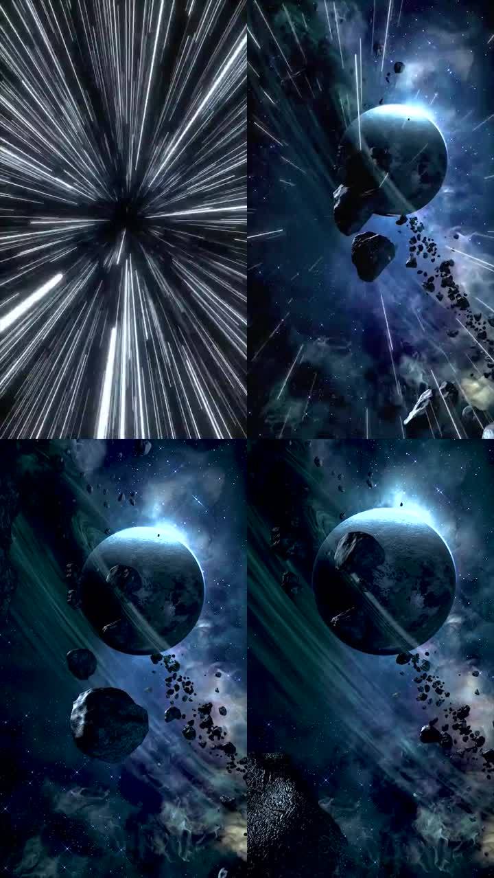 光线穿梭时空隧道宇宙星际行星屏保