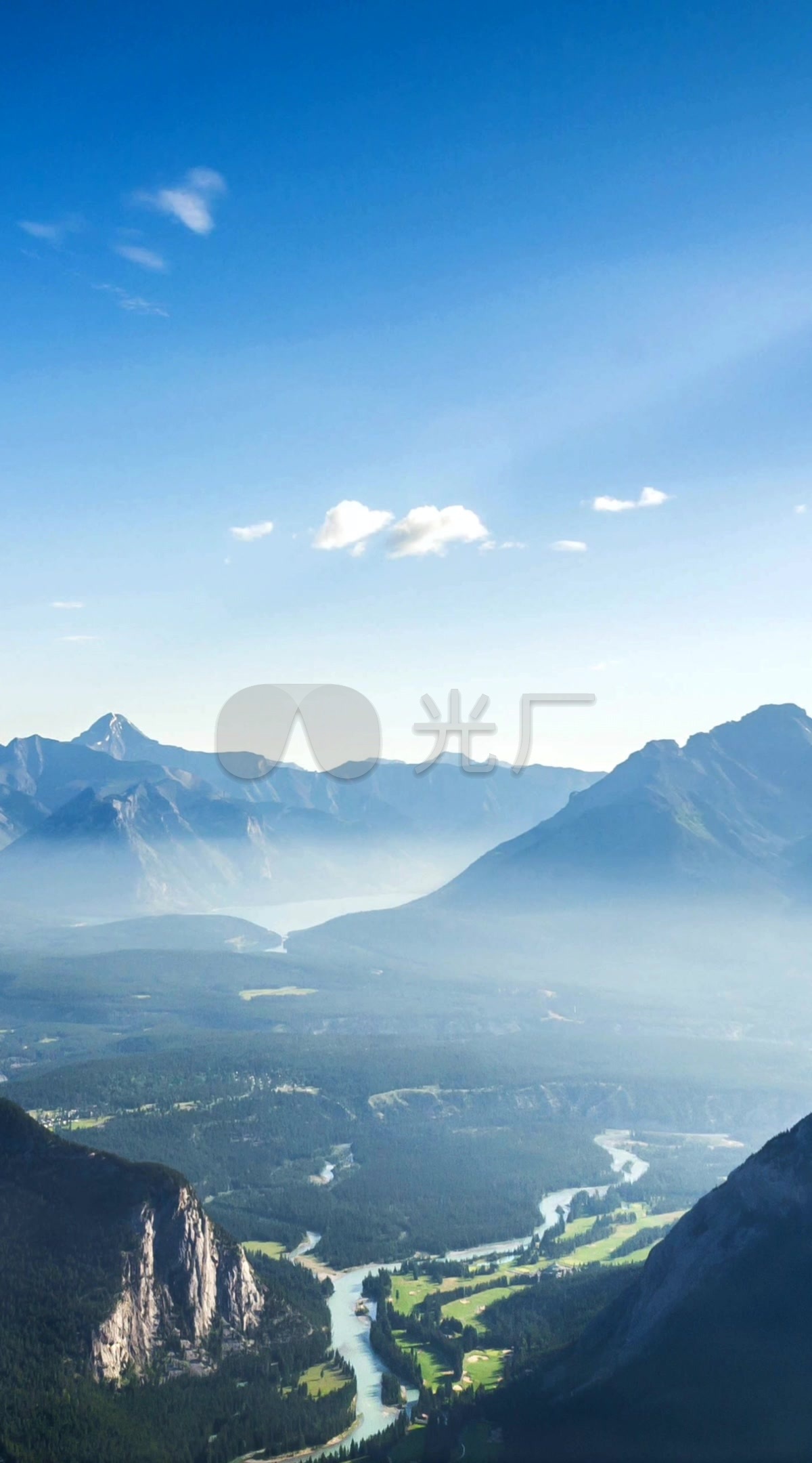 【竖视频】高山广阔远景场景