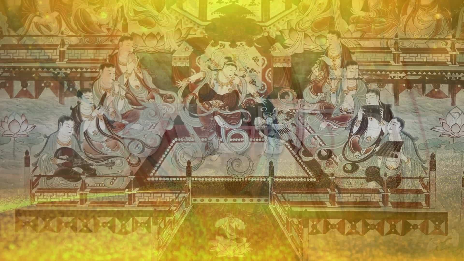 敦煌飞天-国风舞蹈背景_1920x1080_高清视频素材下载(编号:4273075)