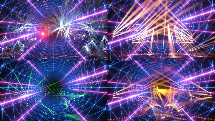 野狼disco歌曲动感舞台背景l