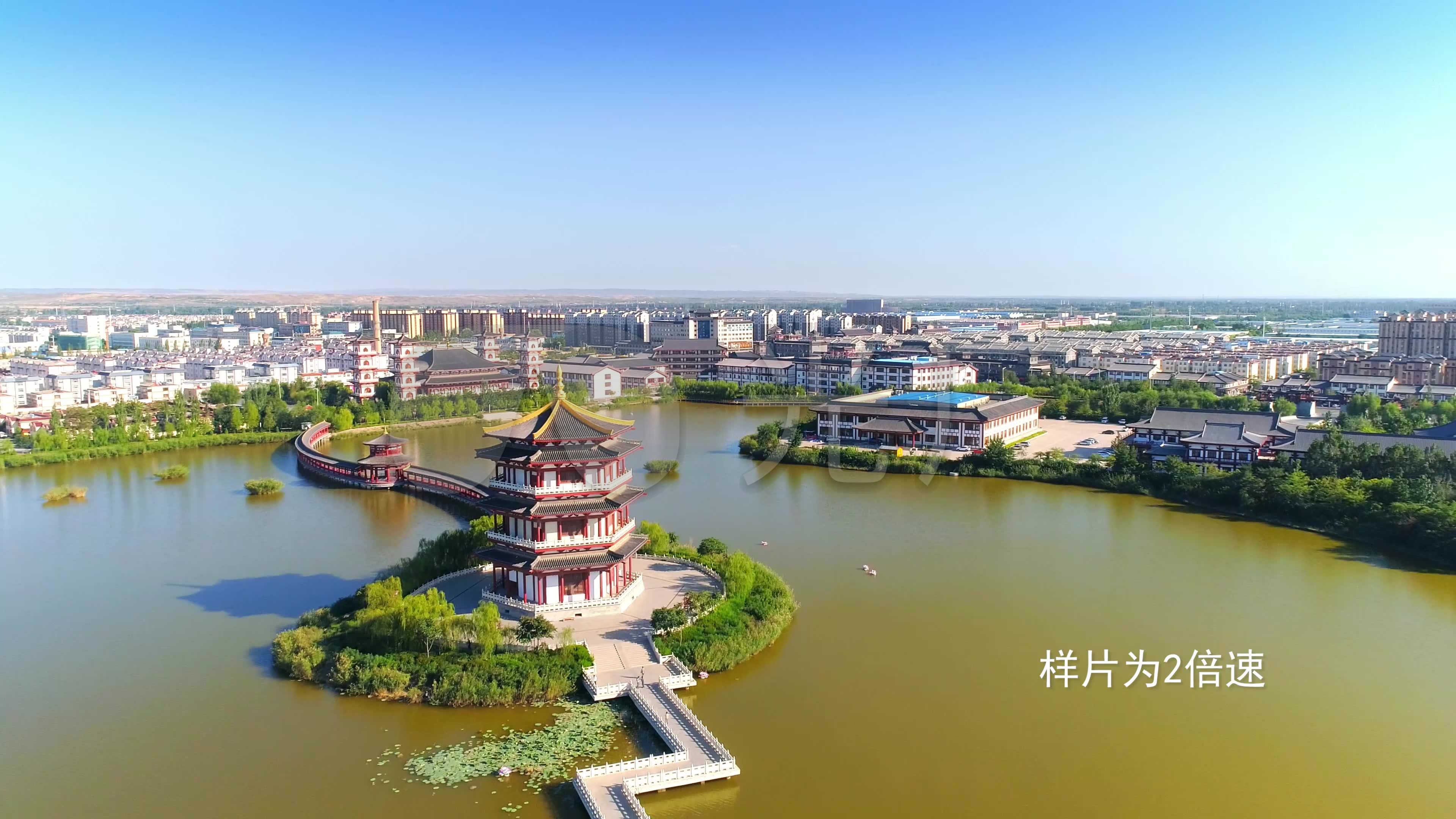 灵武,西湖公园,博物馆_视频素材包下载(编号:4282769)