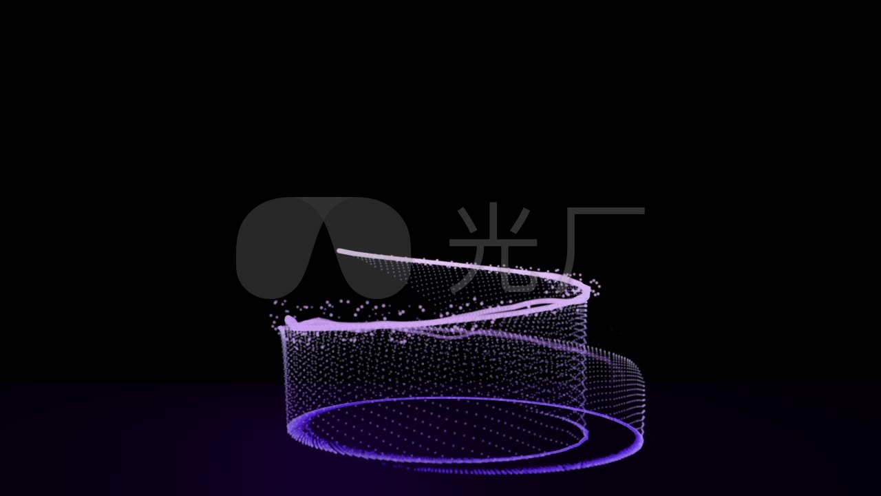 3d螺旋上升粒子素材