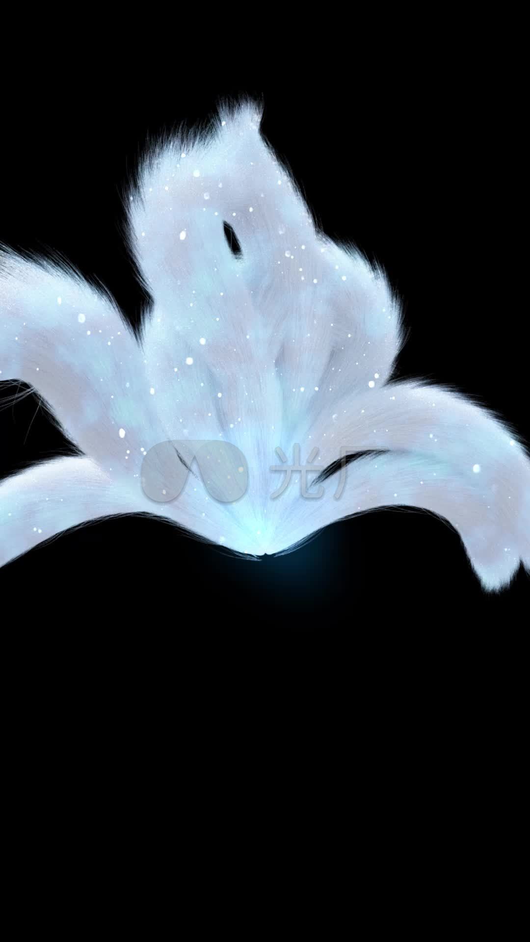 特效九尾狐尾巴梦幻变身_视频素材包下载(编号:)_影视
