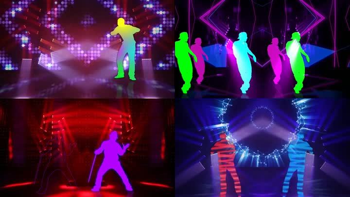 视频素材 舞台背景 动感背景 野狼disco配乐成品 声明水印不代表署名