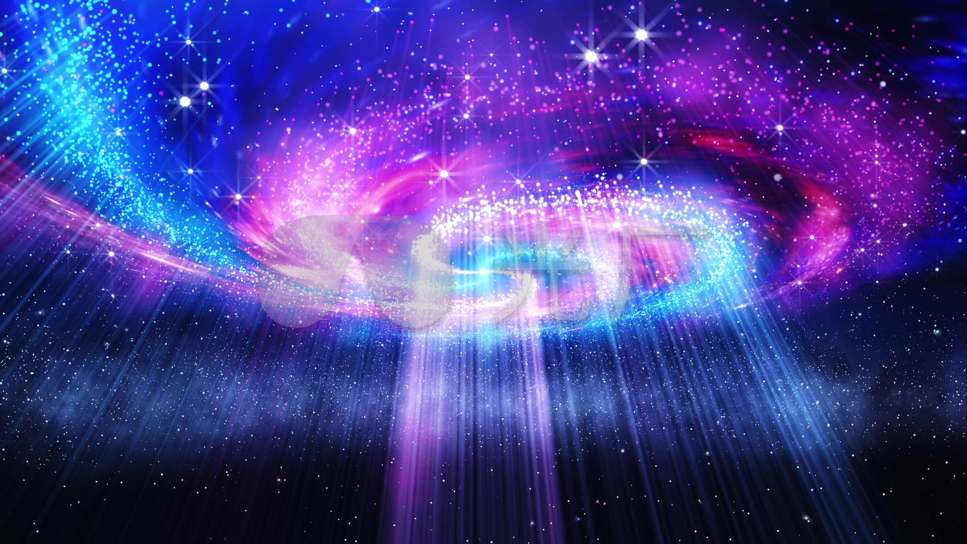 宇宙银河系太空星云穹顶_1920x1080_高清视频素材下载