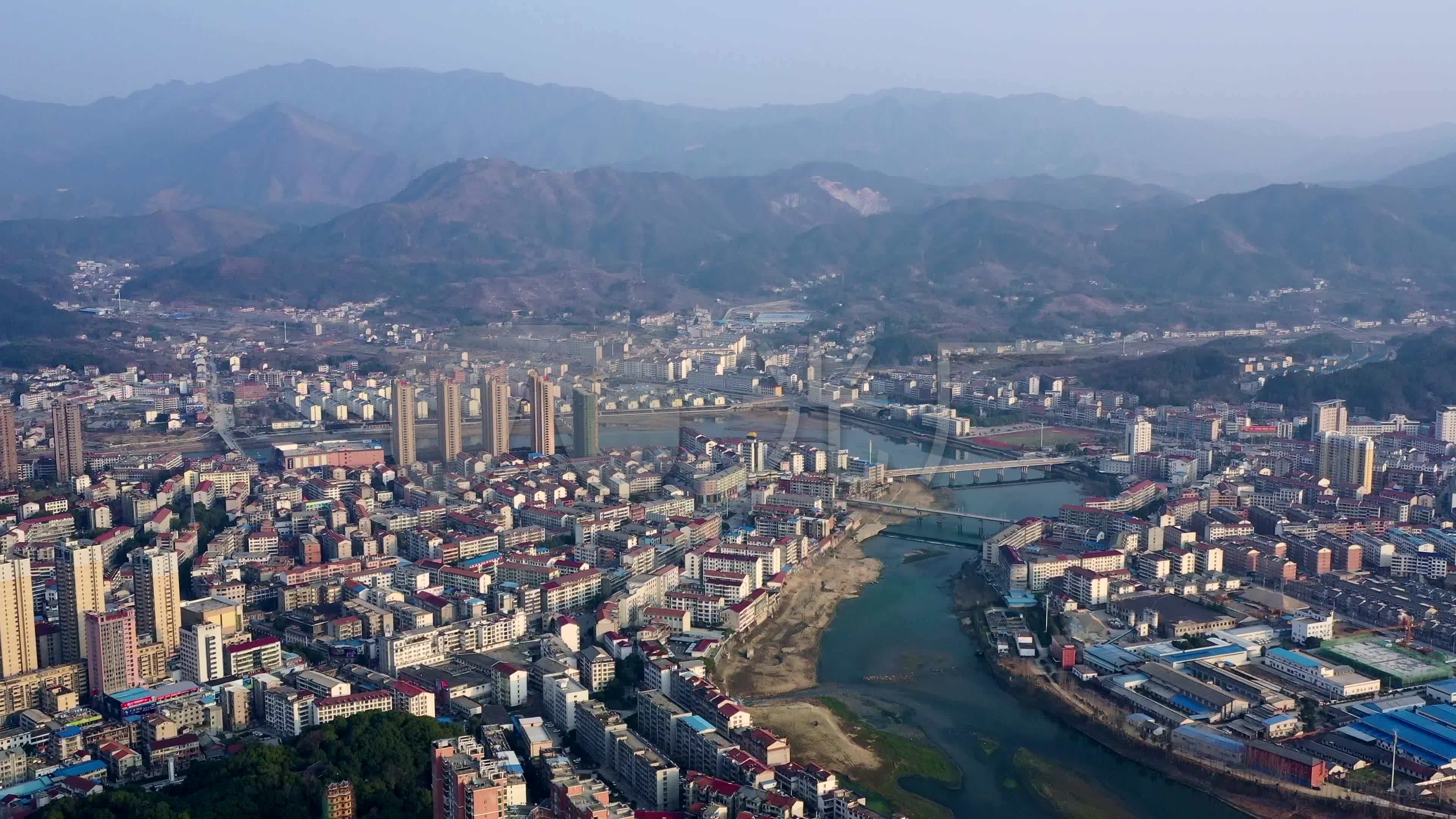 湖北省黄冈市英山县航拍4k_3840x2160_高清视频素材