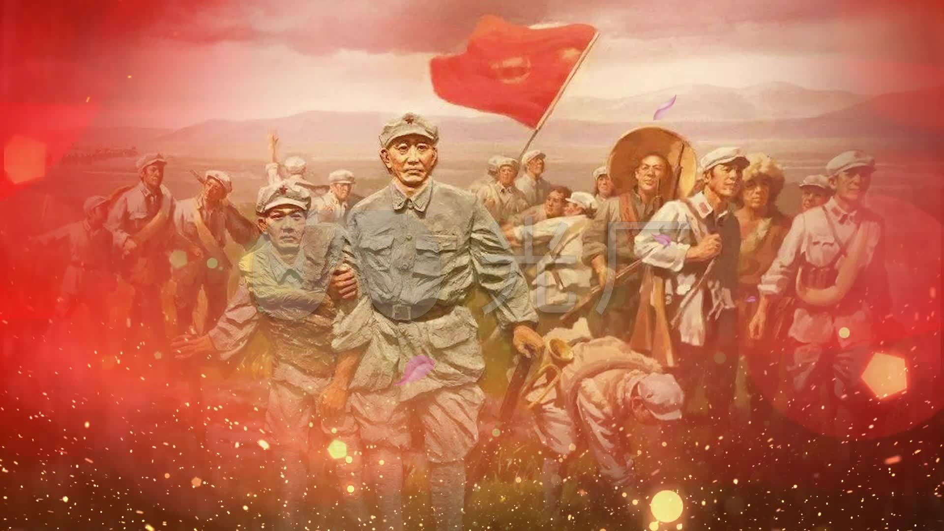 红军渡长征源_1920x1080_高清视频素材下载(编号:)