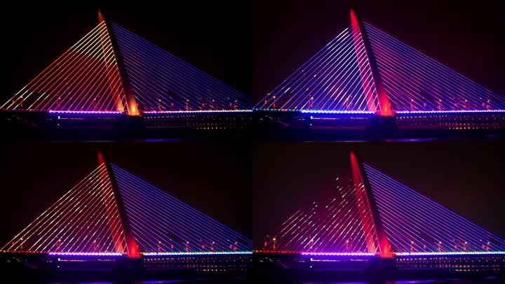 西安彩虹桥夜景