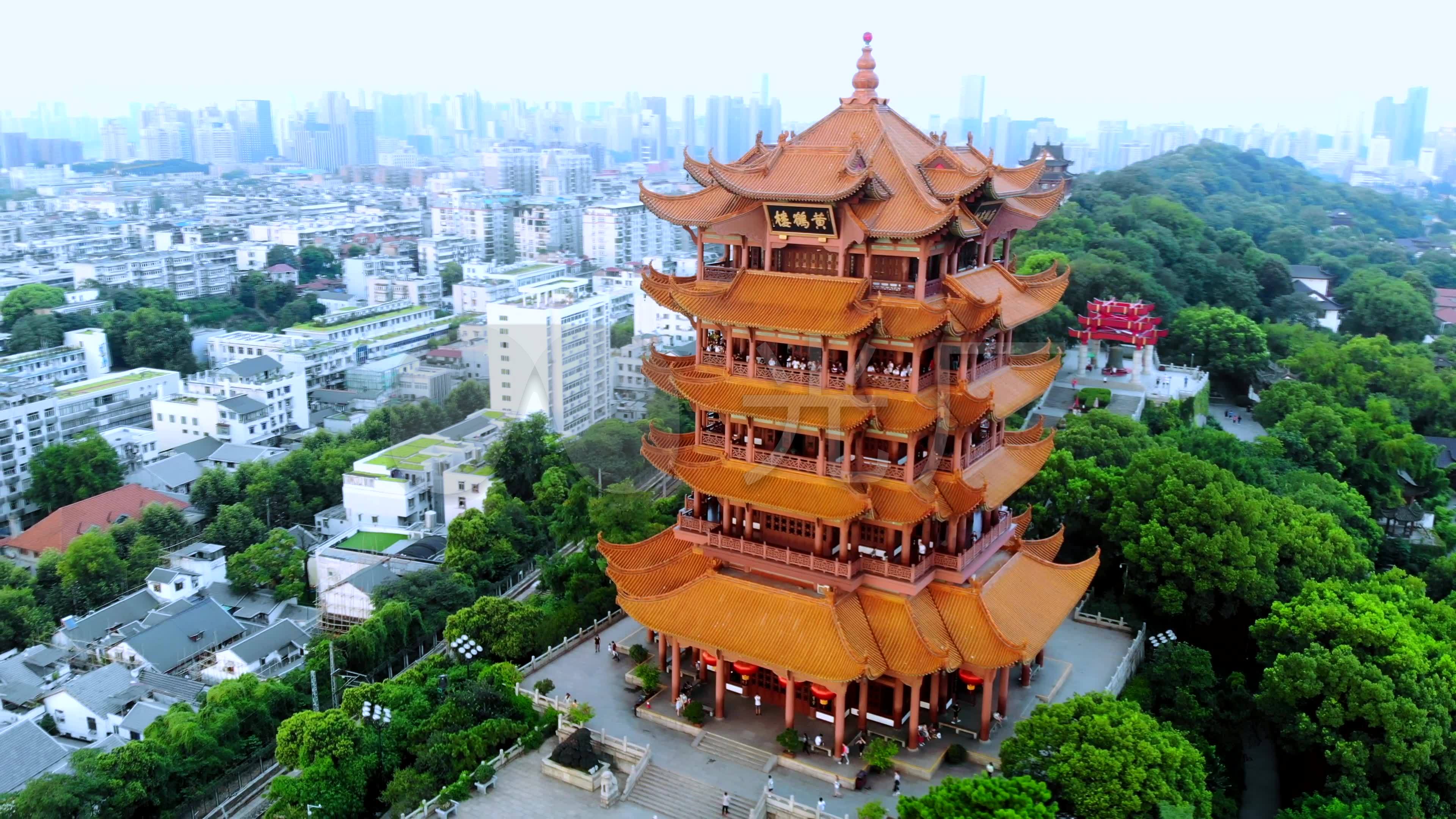 黄鹤楼拍摄素材4k_3840x2160_高清视频素材下载(编号