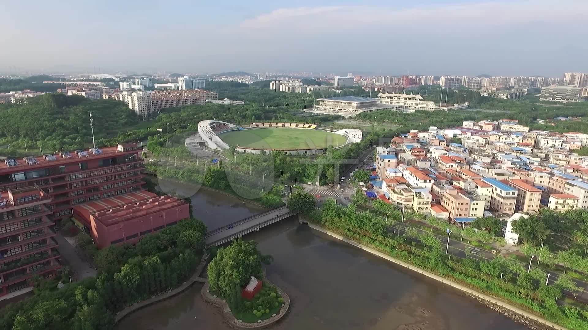 航拍广州美术学院大学城校区