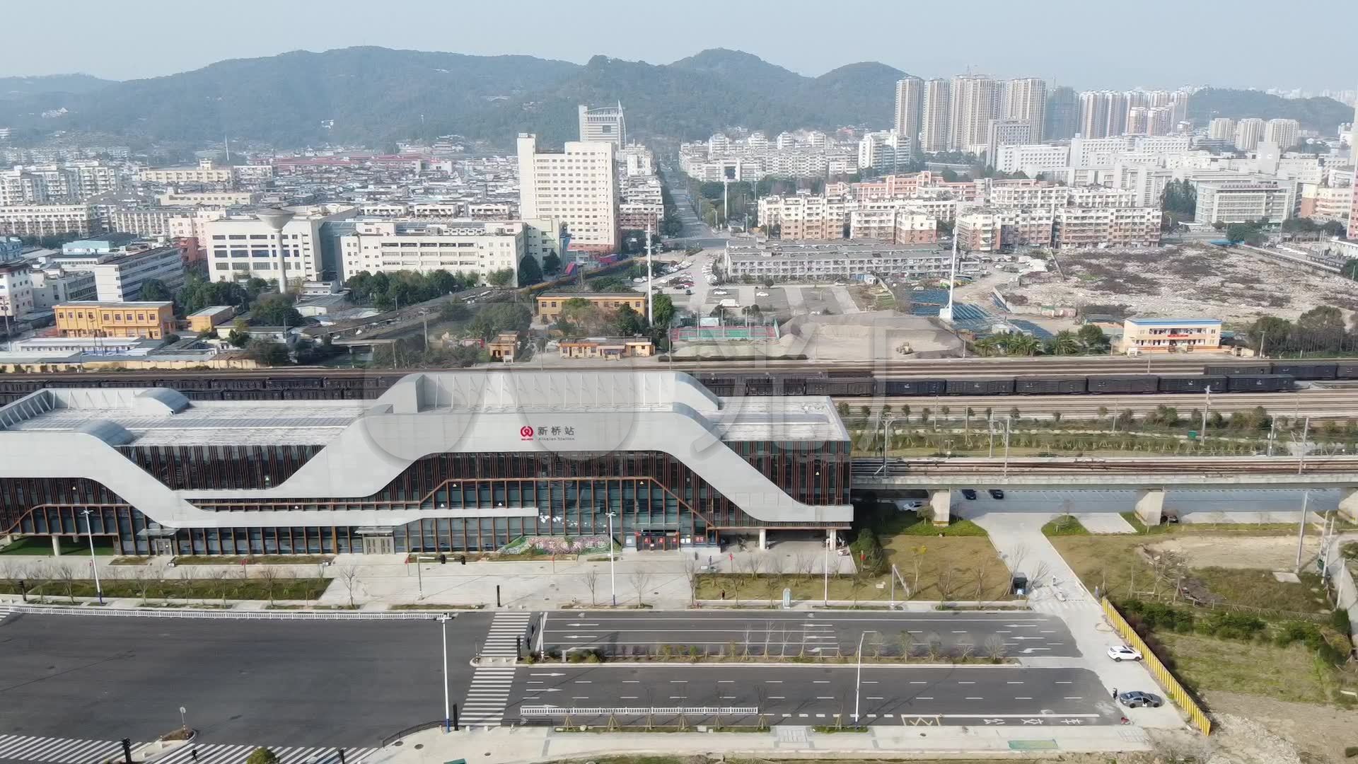航拍丨温州轻轨s1丨新桥站