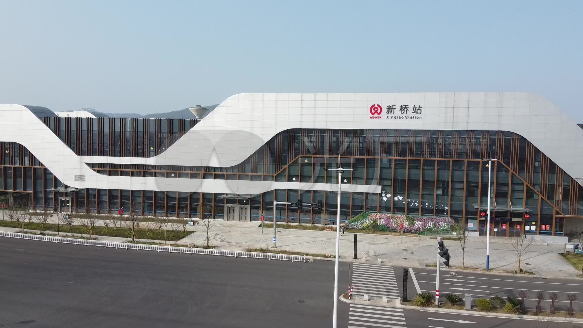 航拍丨温州轻轨s1丨新桥站