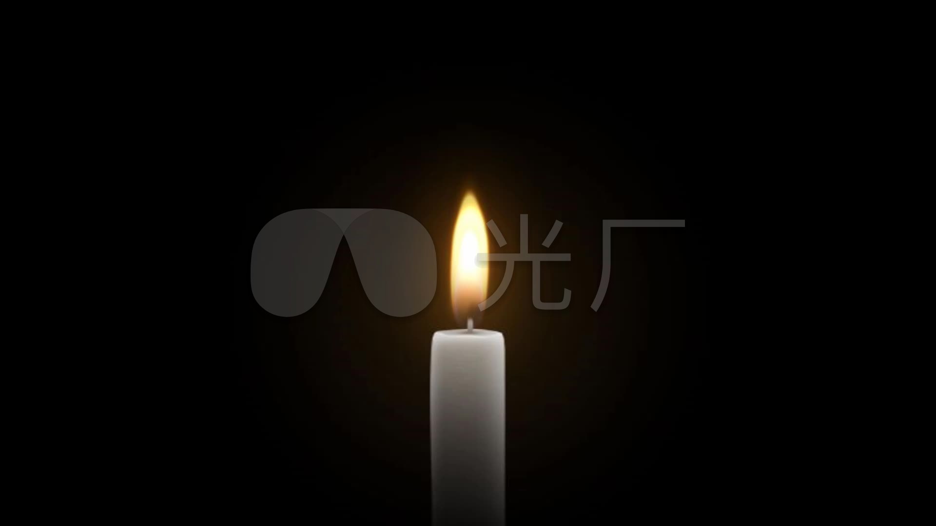 悼念,纪念,祭祖,白色蜡烛燃烧素材