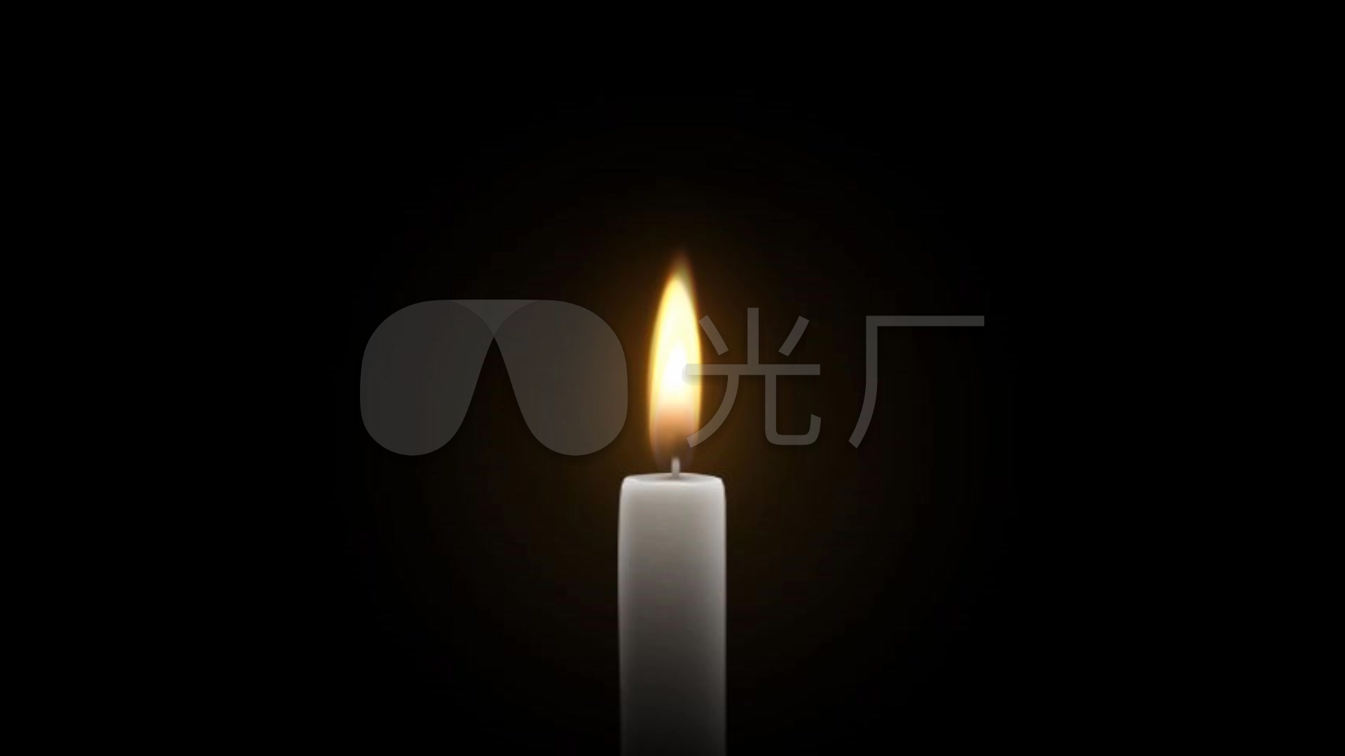 悼念,纪念,祭祖,白色蜡烛燃烧素材