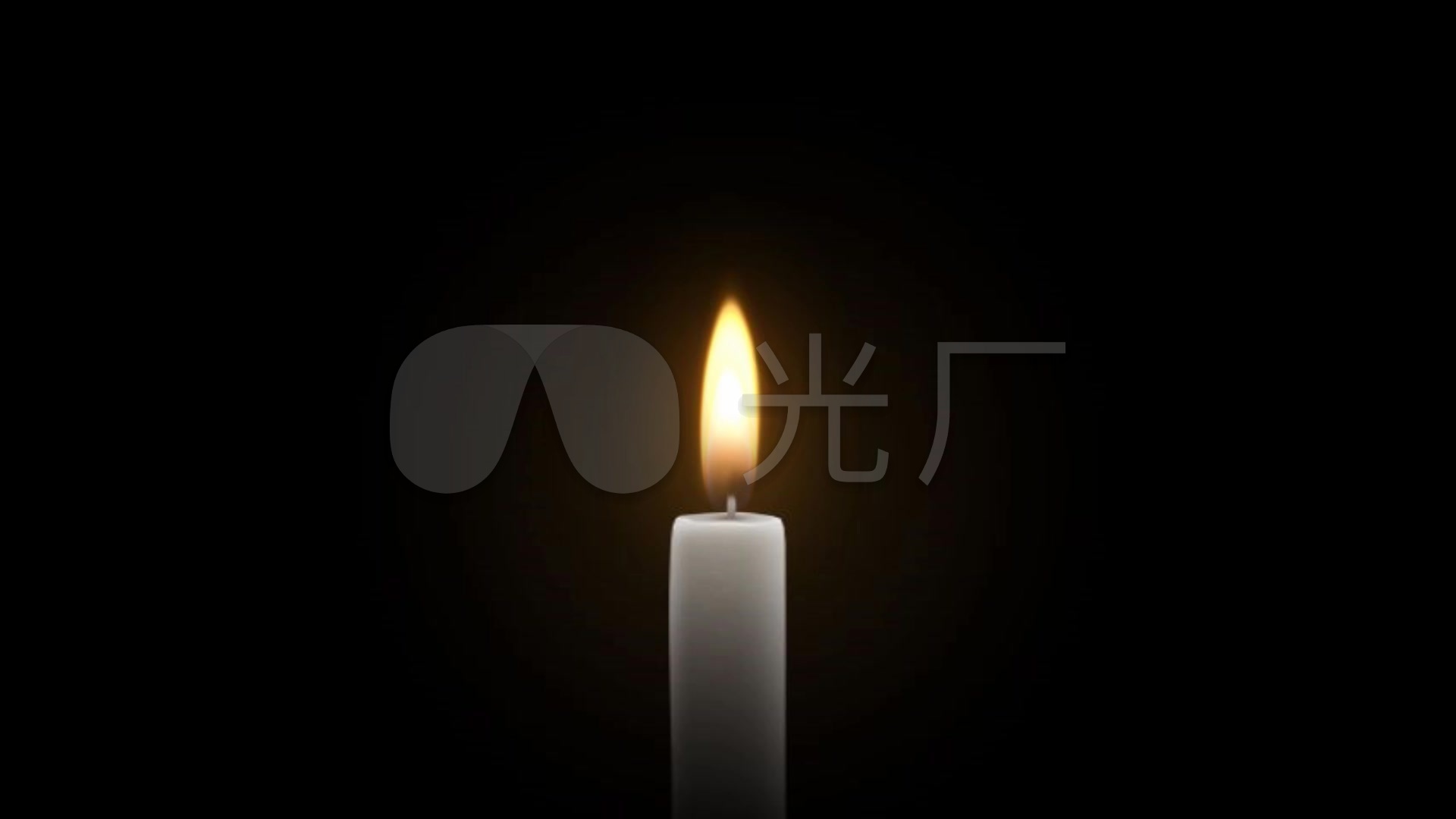 悼念,纪念,祭祖,白色蜡烛燃烧素材