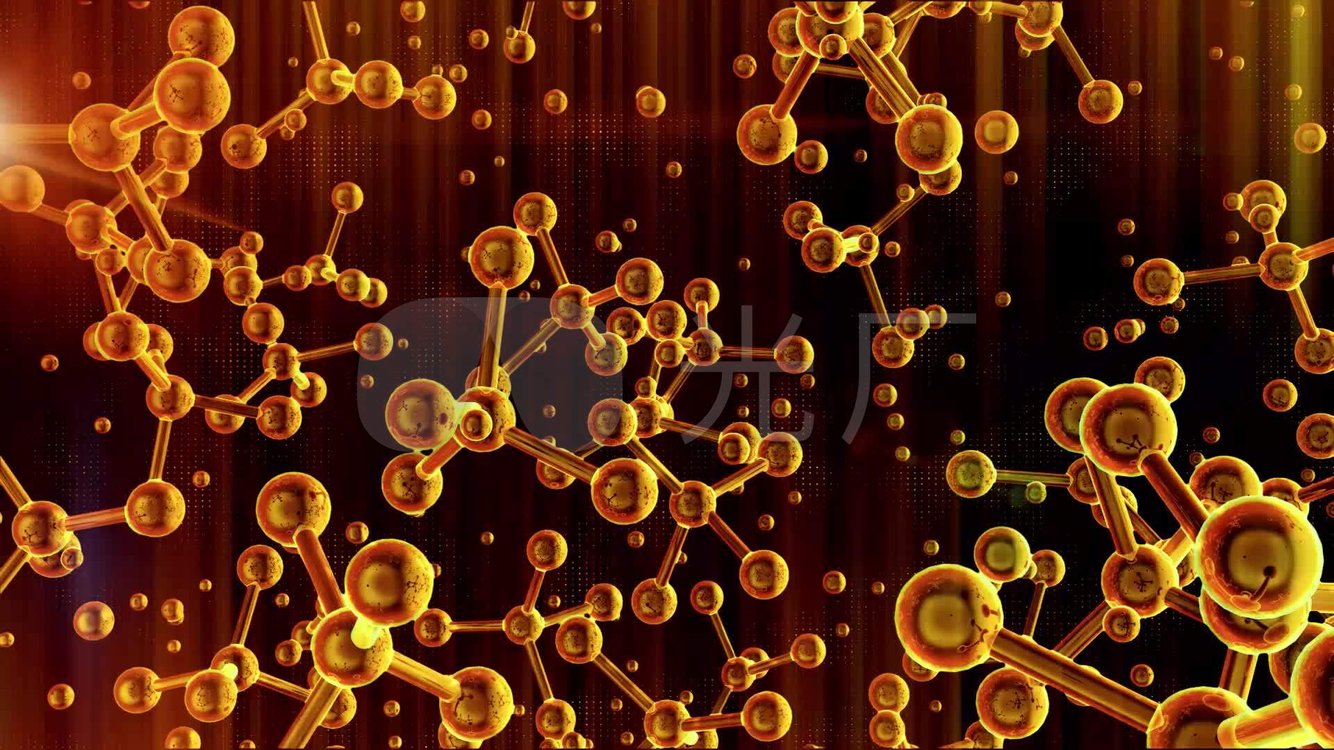 分子微观世界碳原子生命大分子_1920x1080_高清视频