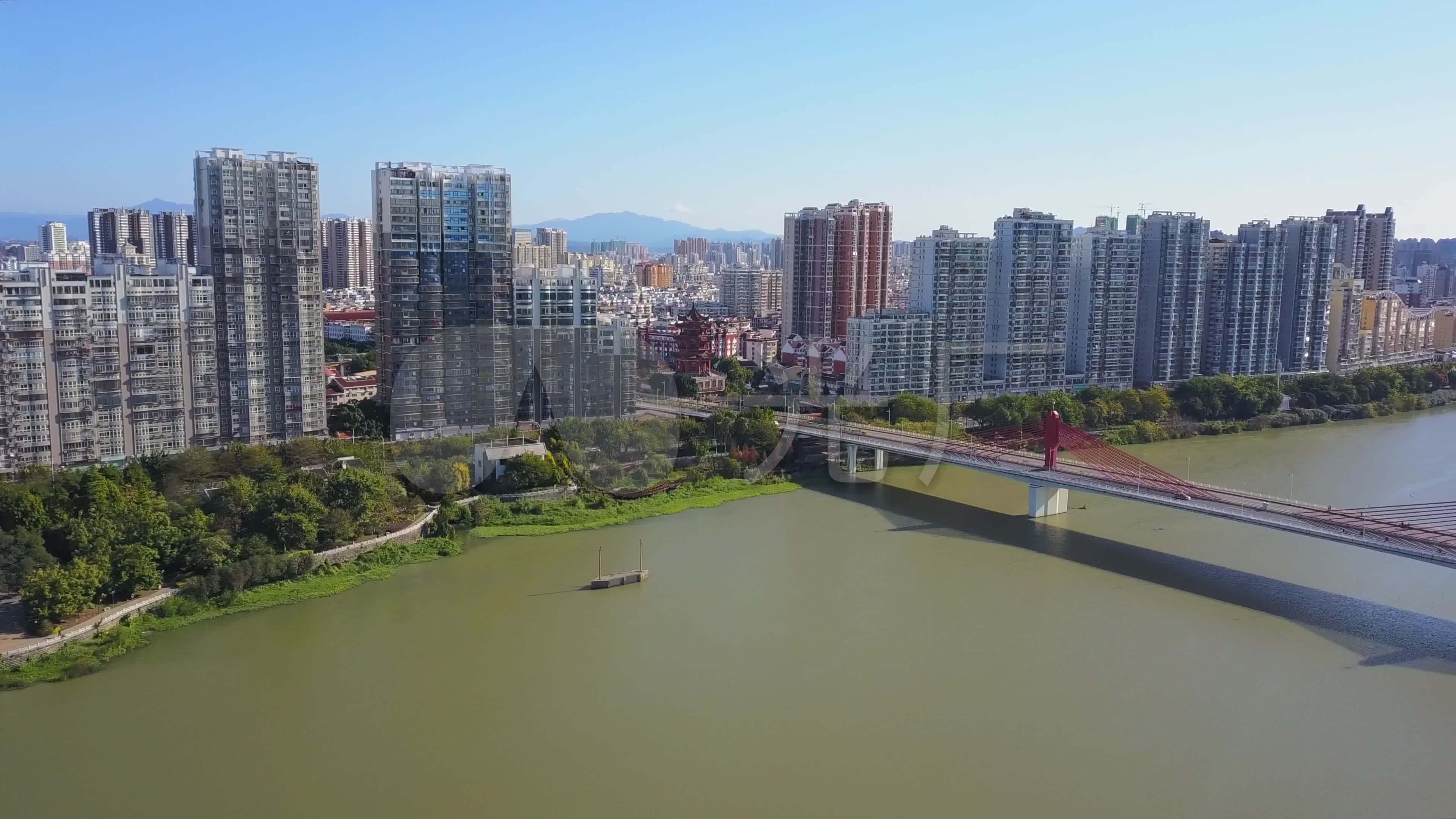 【4k】福建省漳州市芗城区航拍_3840x2160_高清视频