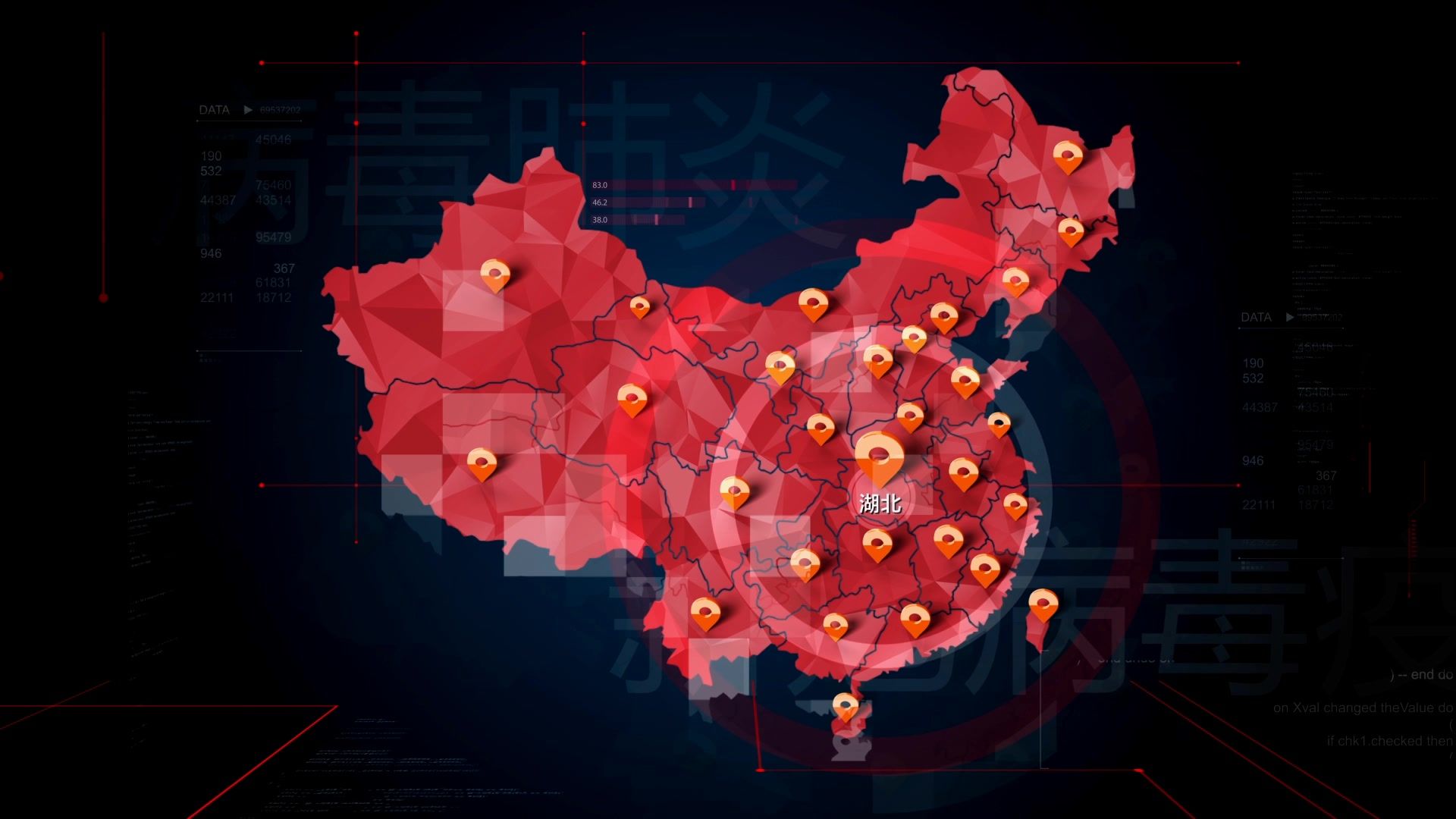 键盘左右键也可以翻页哟画质举报 冠状病毒武汉疫情肺炎病毒中国地图