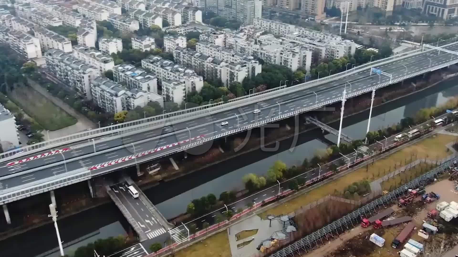 武汉疫情爆发封城前后对比航拍空镜头_1920x1080_高清