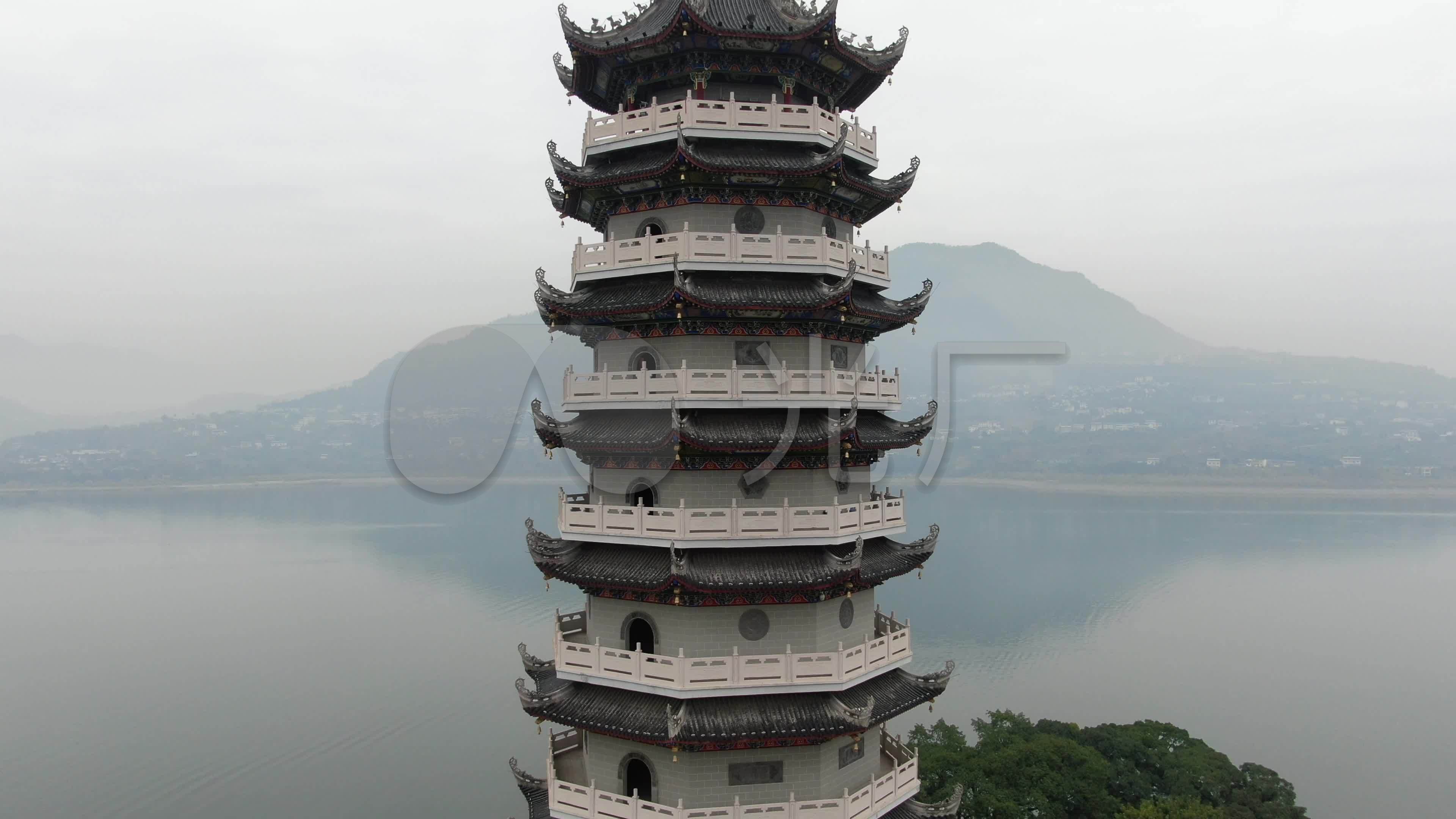 重庆开州文峰塔航拍