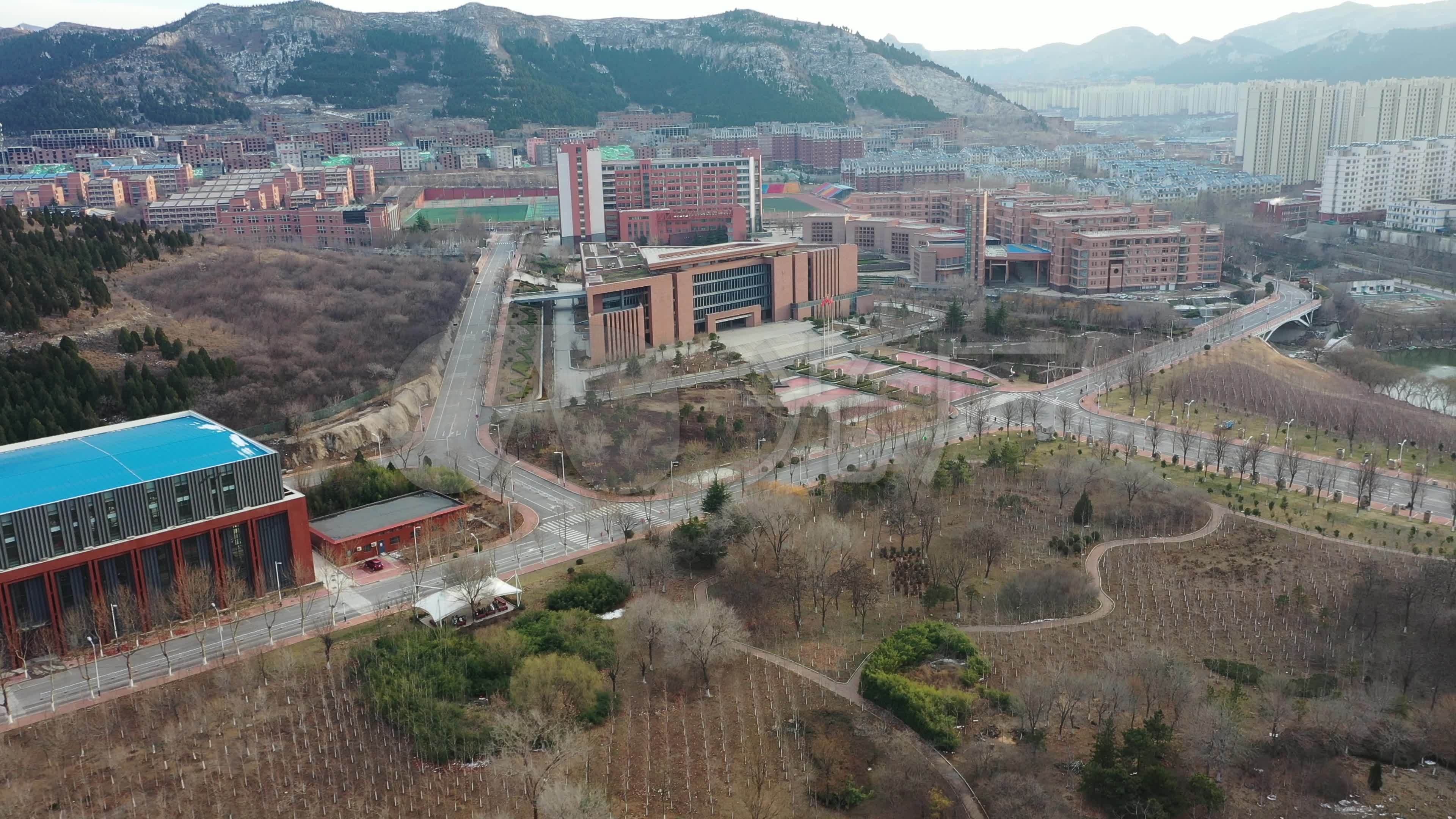 [有版权]4k航拍山东大学兴隆山校区_3840x2160_高清