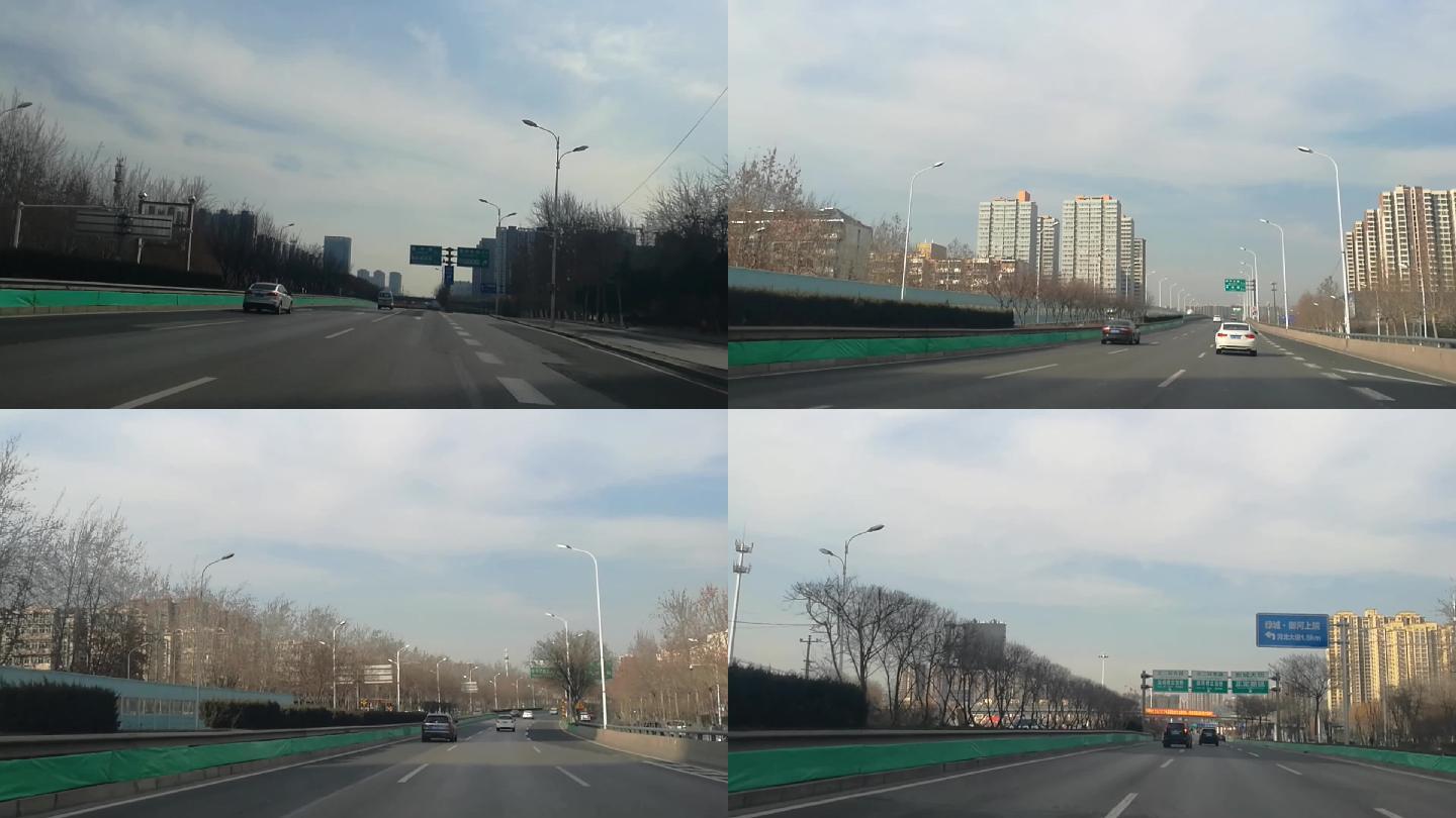 新型冠状病毒疫情封城中的公路