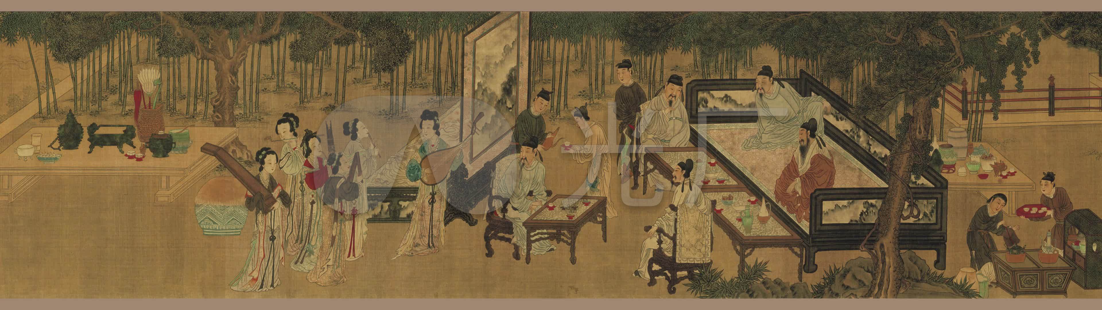 十八学士图_3840x1080_高清视频素材下载(编号:4350024)_舞台背景_vj