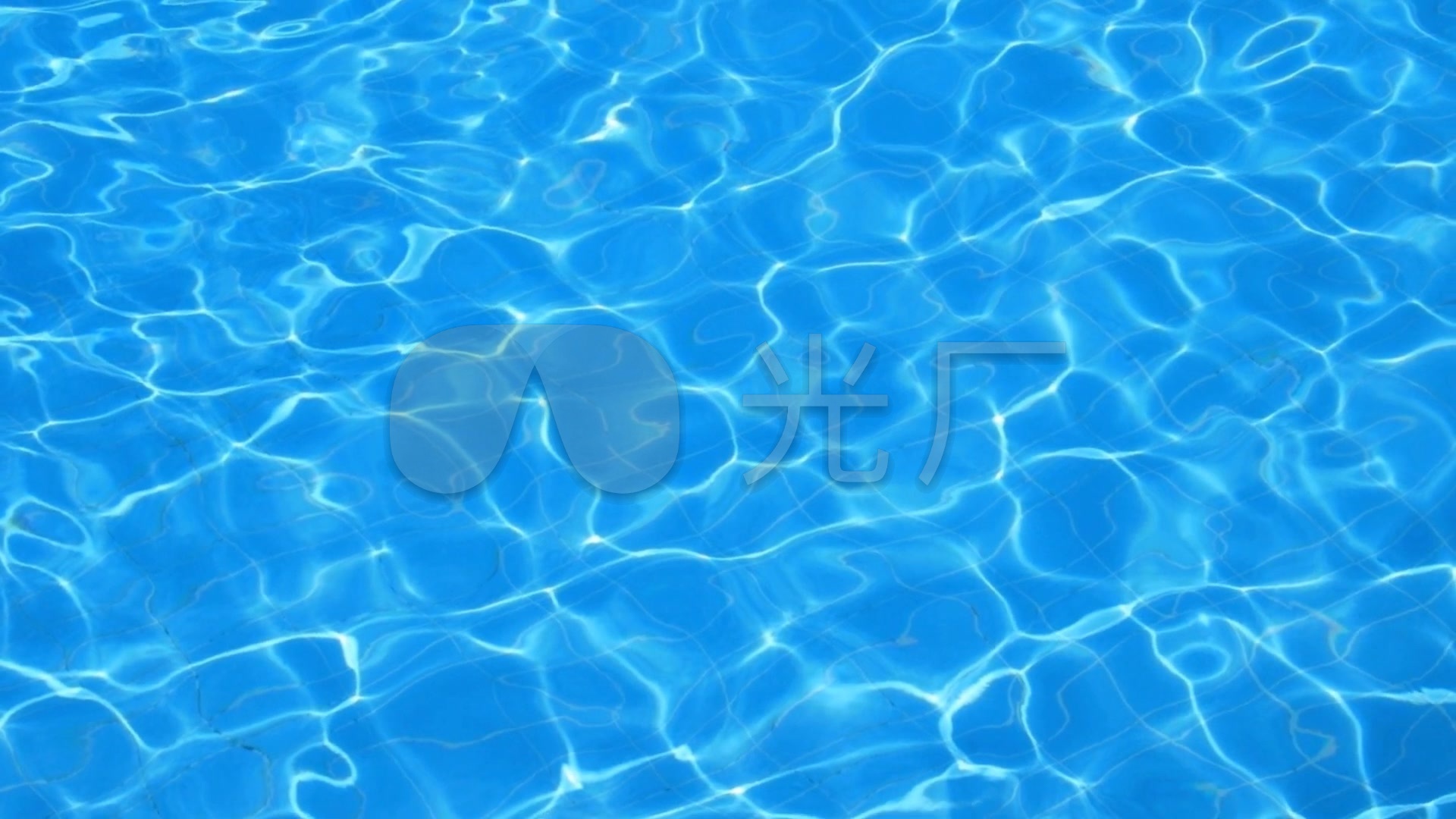 唯美水面波纹蓝色水波纹纹理变化
