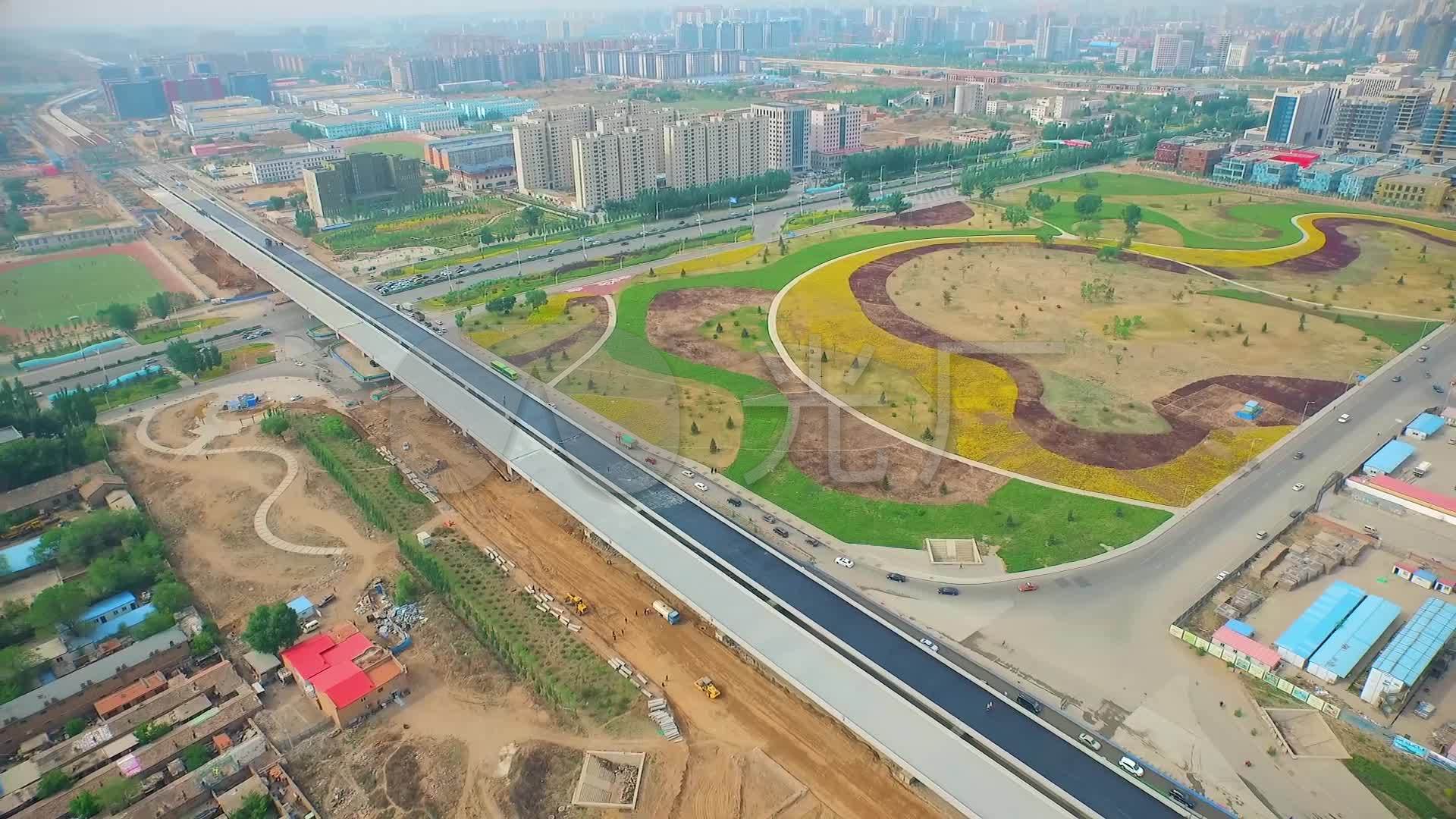 呼和浩特二环快速路修建中