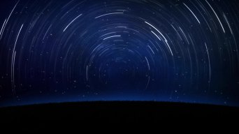 星空星轮夜晚背景素材视频素材