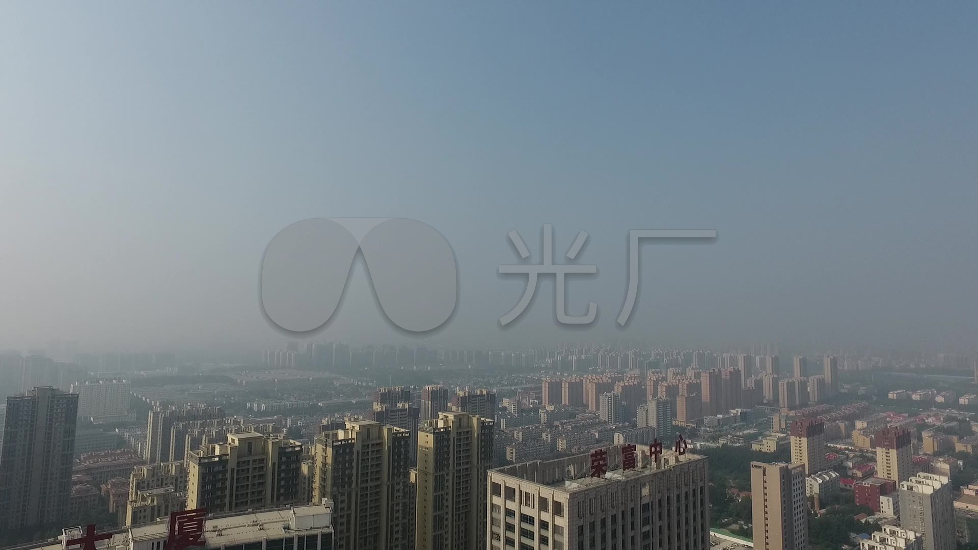 聊城开发区创业大厦航拍