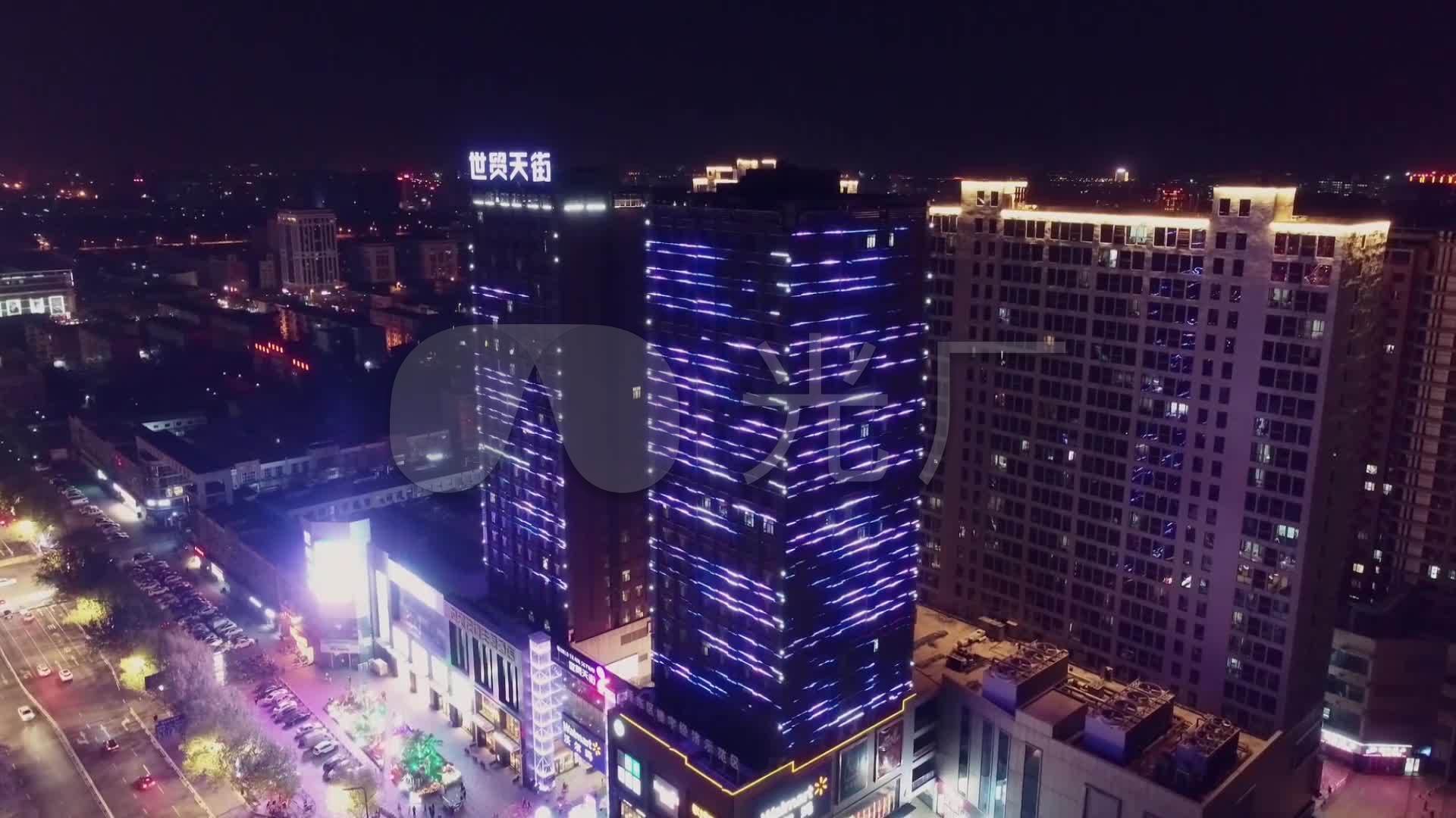 邢台夜景航拍城市夜景航拍夜景