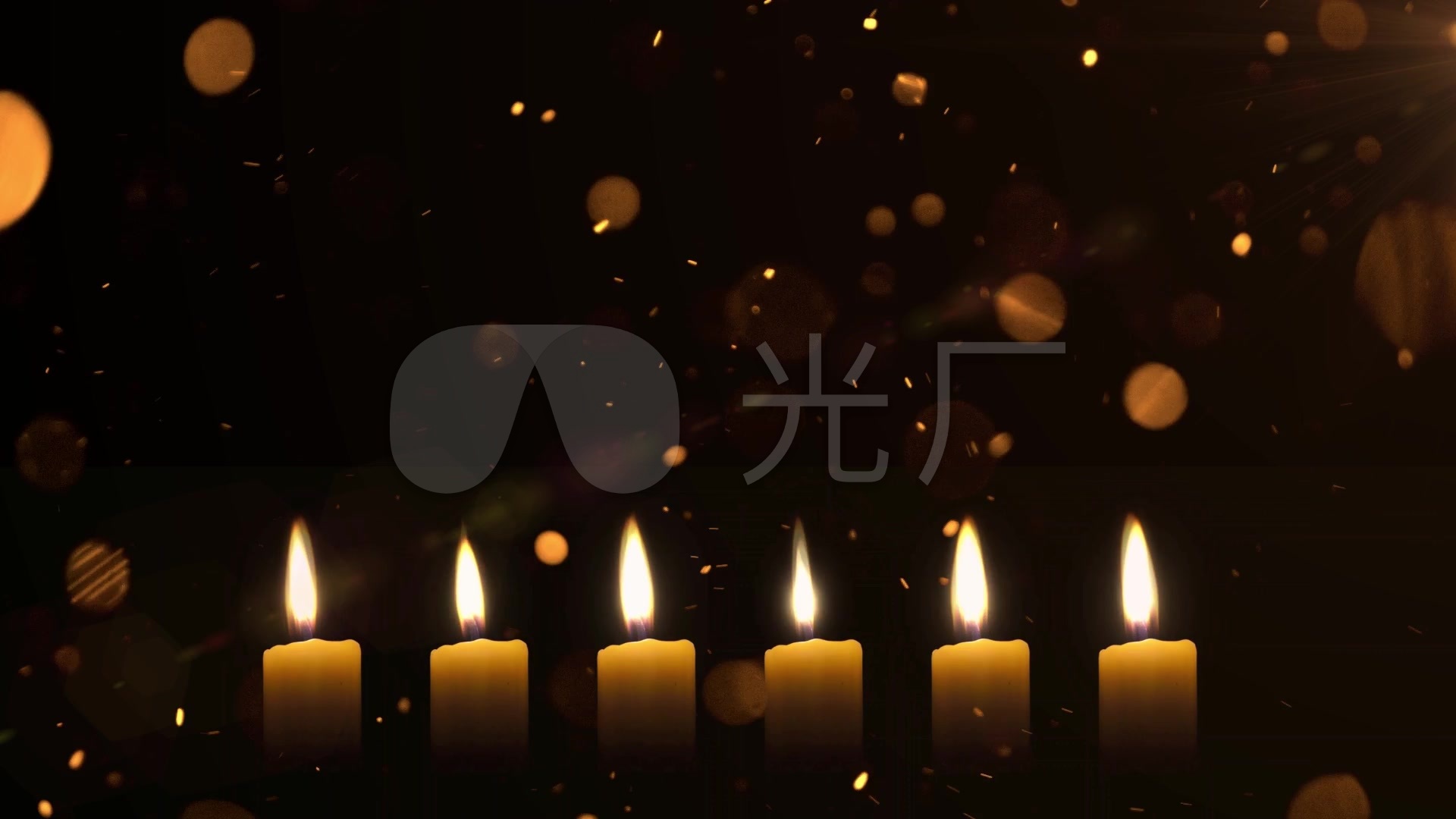 祈福哀悼悼念蜡烛横板背景_1920x1080_高清视频素材