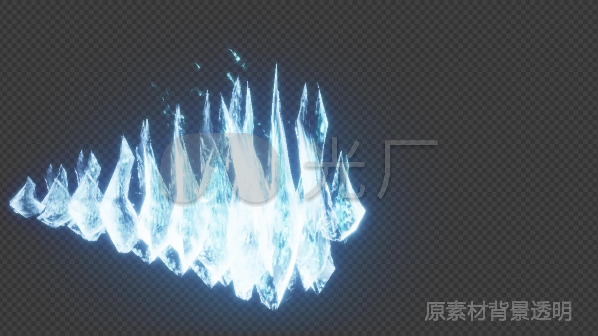 多冰刺突进(带透明背景)_视频素材包下载(编号:)_影视