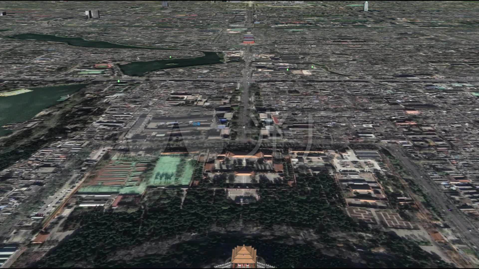 北京中轴线-飞越北京-航拍天安门故宫北京