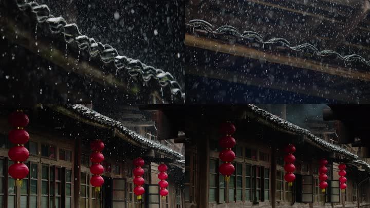 4k升格拍摄房檐滴水