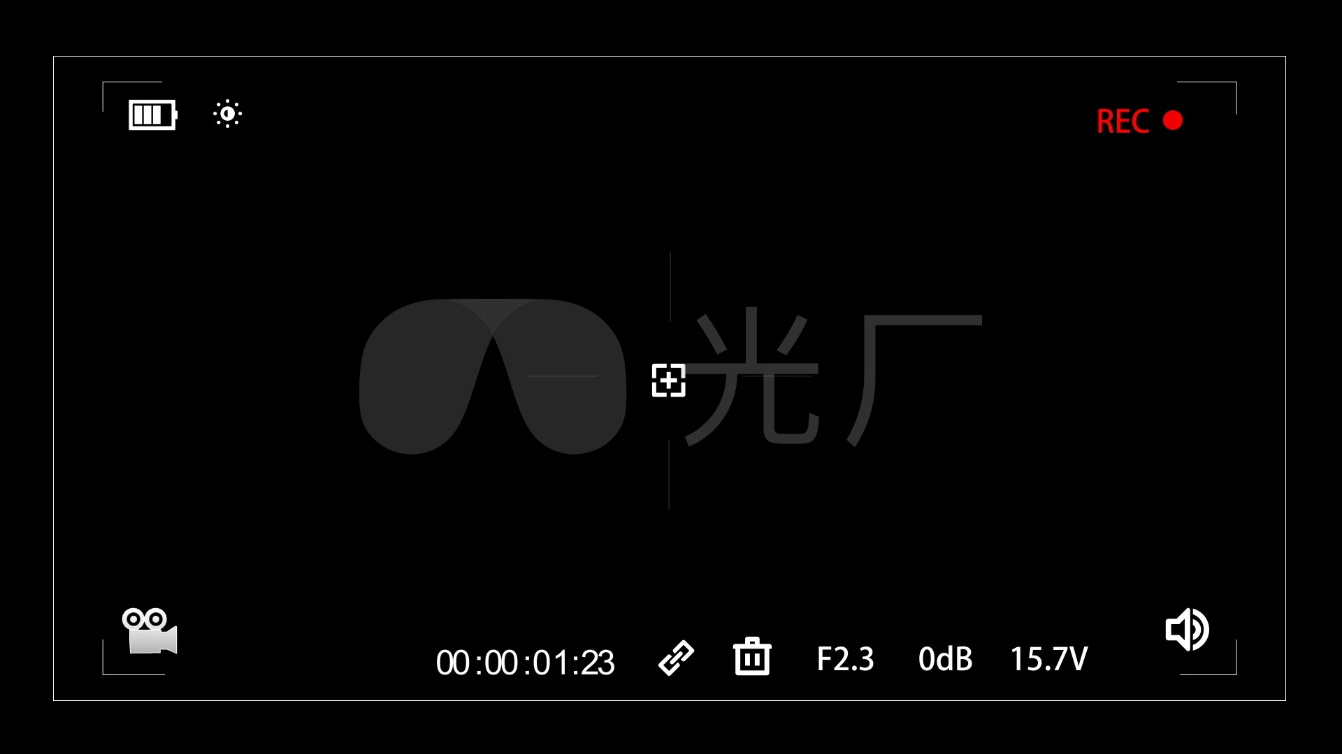 视频素材 影视包装 边框字幕 vcr相机框来自视频原始文件或预览原始