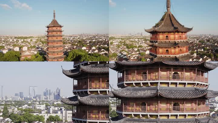4k航拍苏州名胜古迹