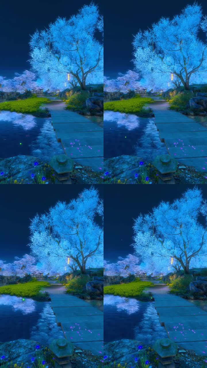 唯美风景系列【竖视频】-樱花树下