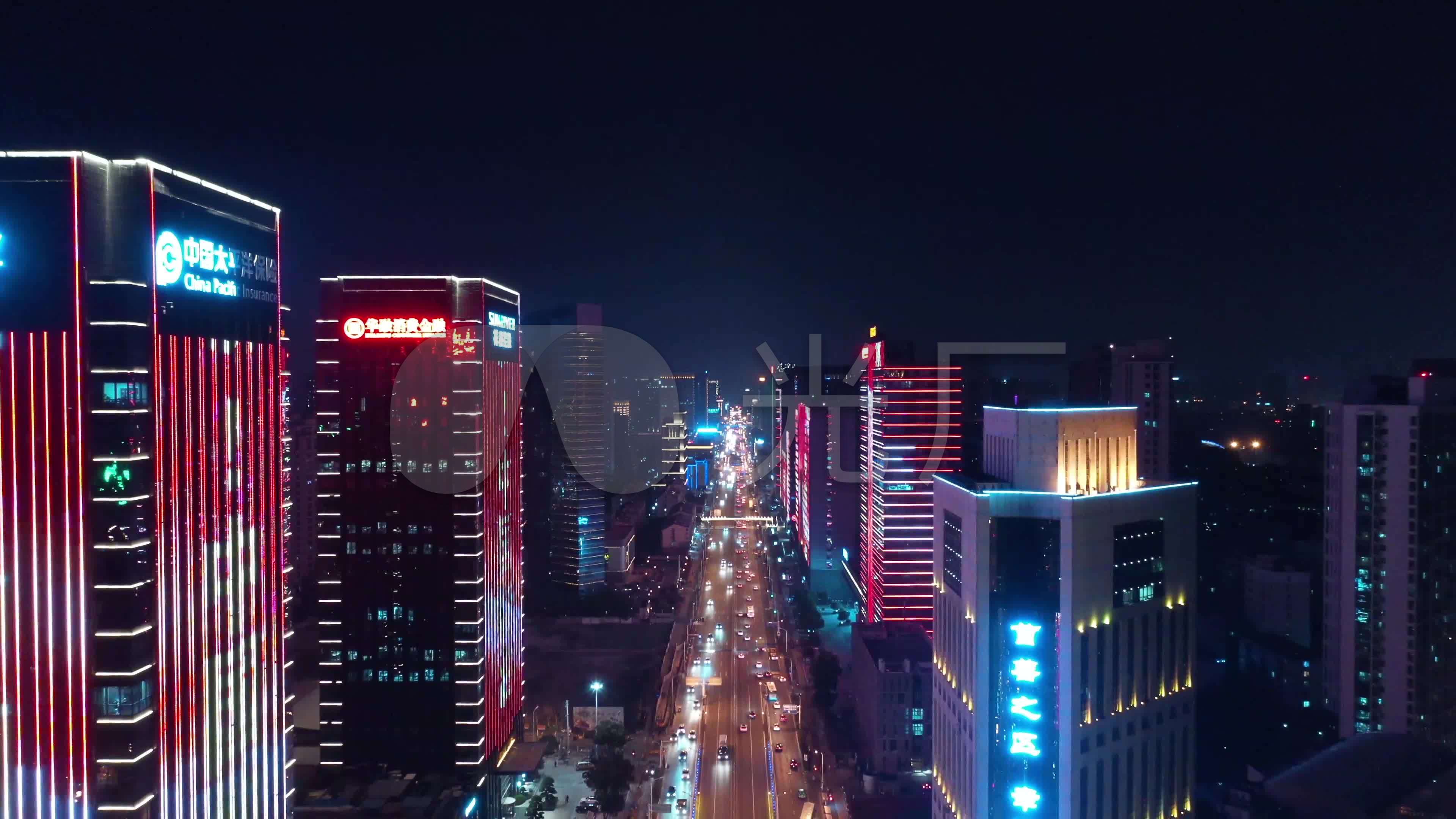 合肥北一环超清4k夜景航拍